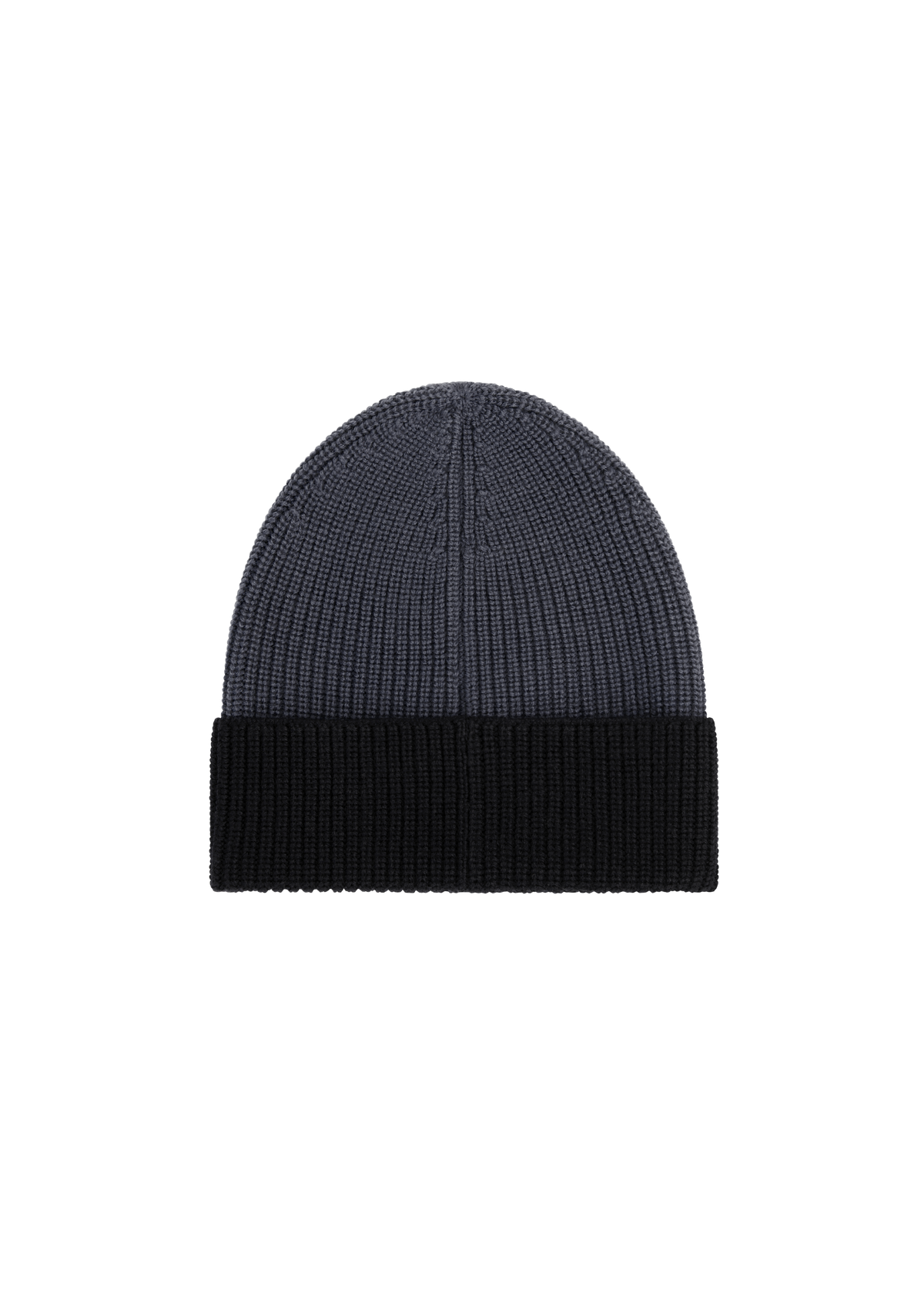 Contrast SB Merino Wool Beanie - Black