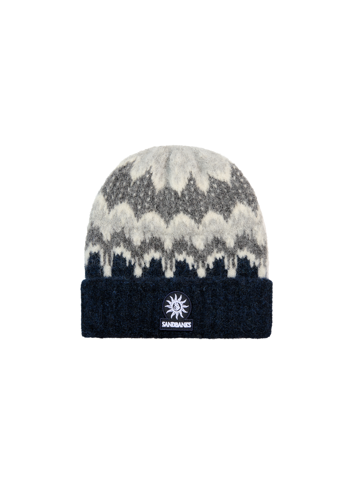 Fairisle Intarsia Beanie - Navy