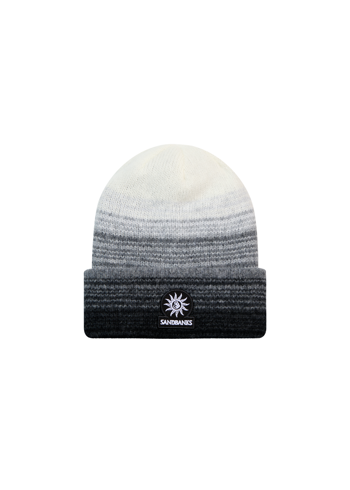 Tri-Colour Gradient Beanie - Black