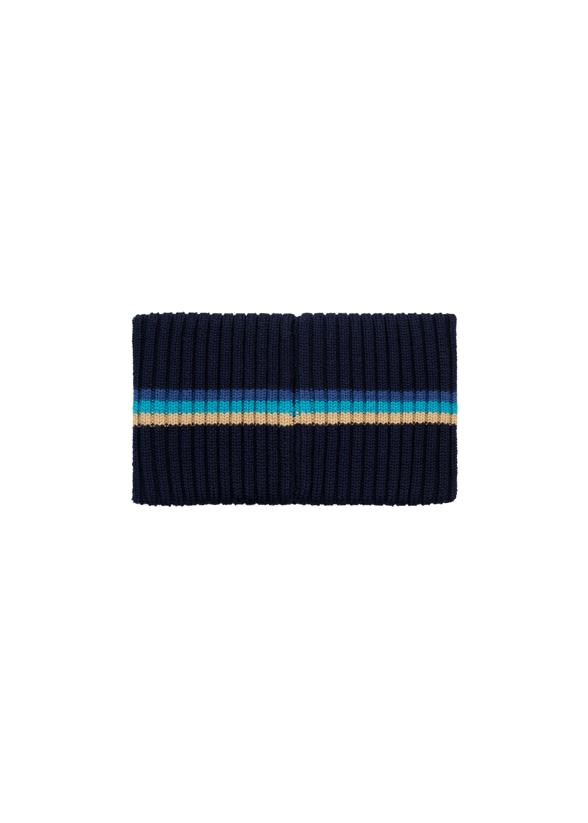 Tri-Colour Snood - Navy