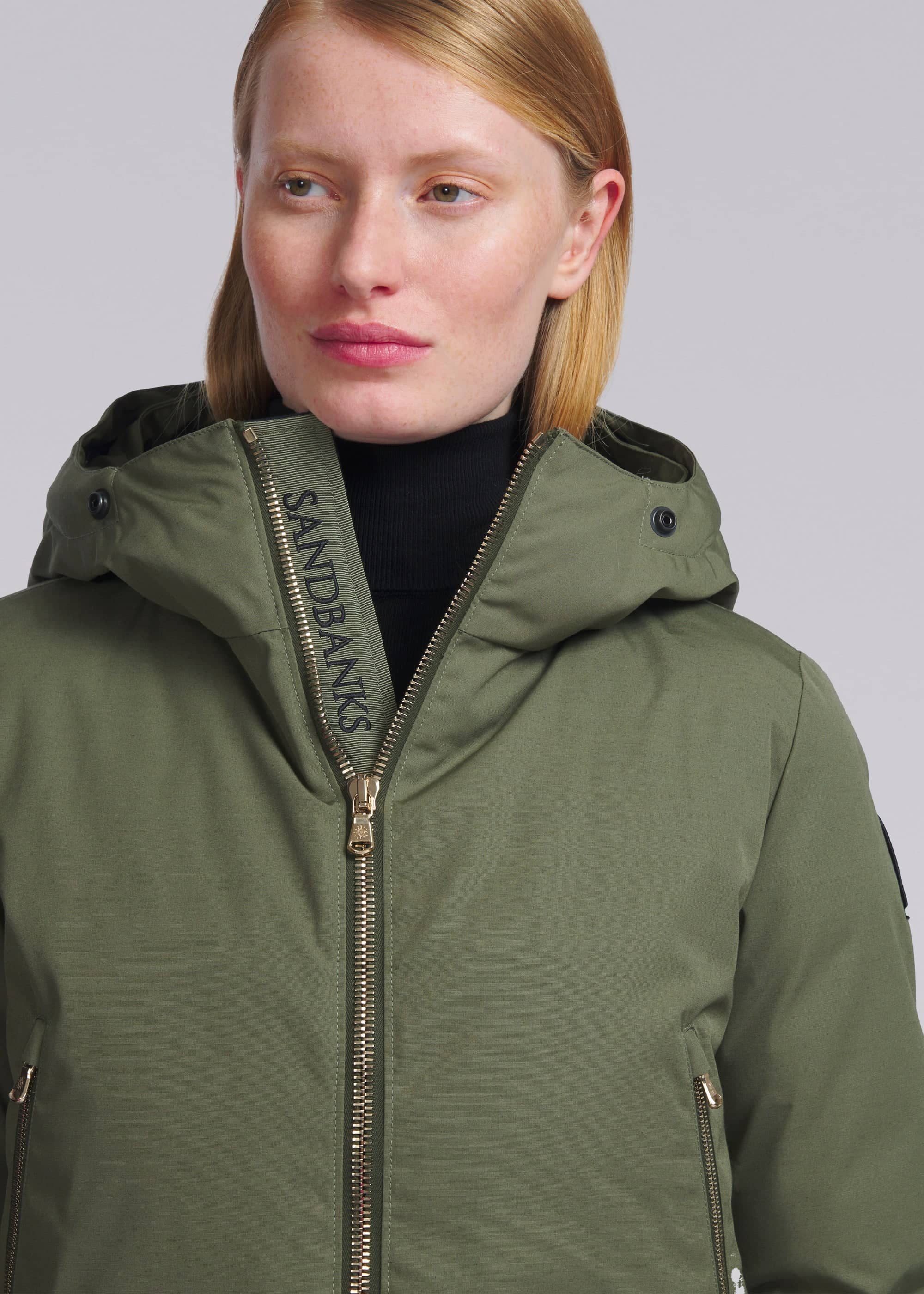 Sandbanks Bay Bomber Jacket - Khaki - Sandbanks