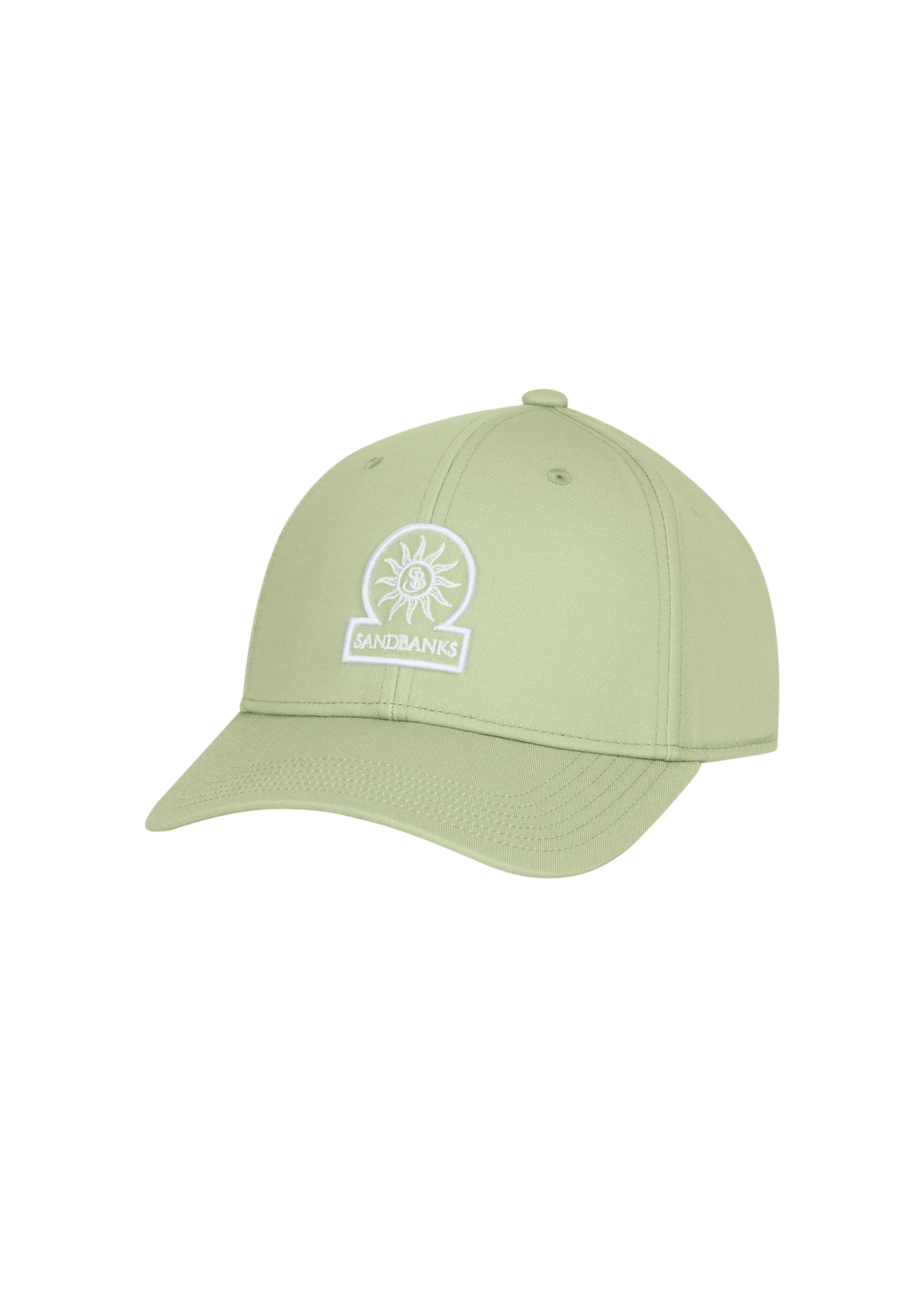 Sandbanks Badge Logo Cap - Sage