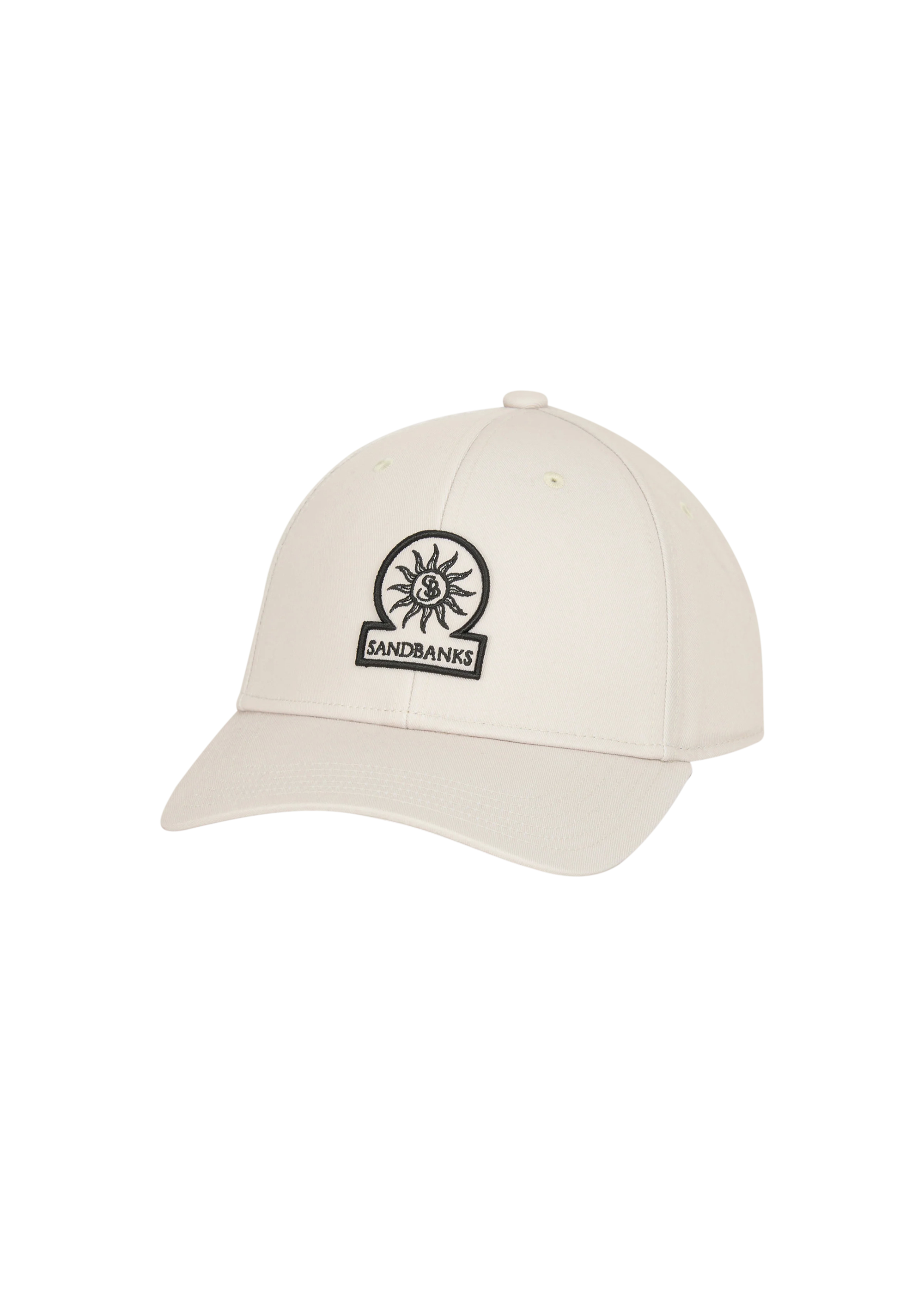 Sandbanks Badge Logo Cap - Stone