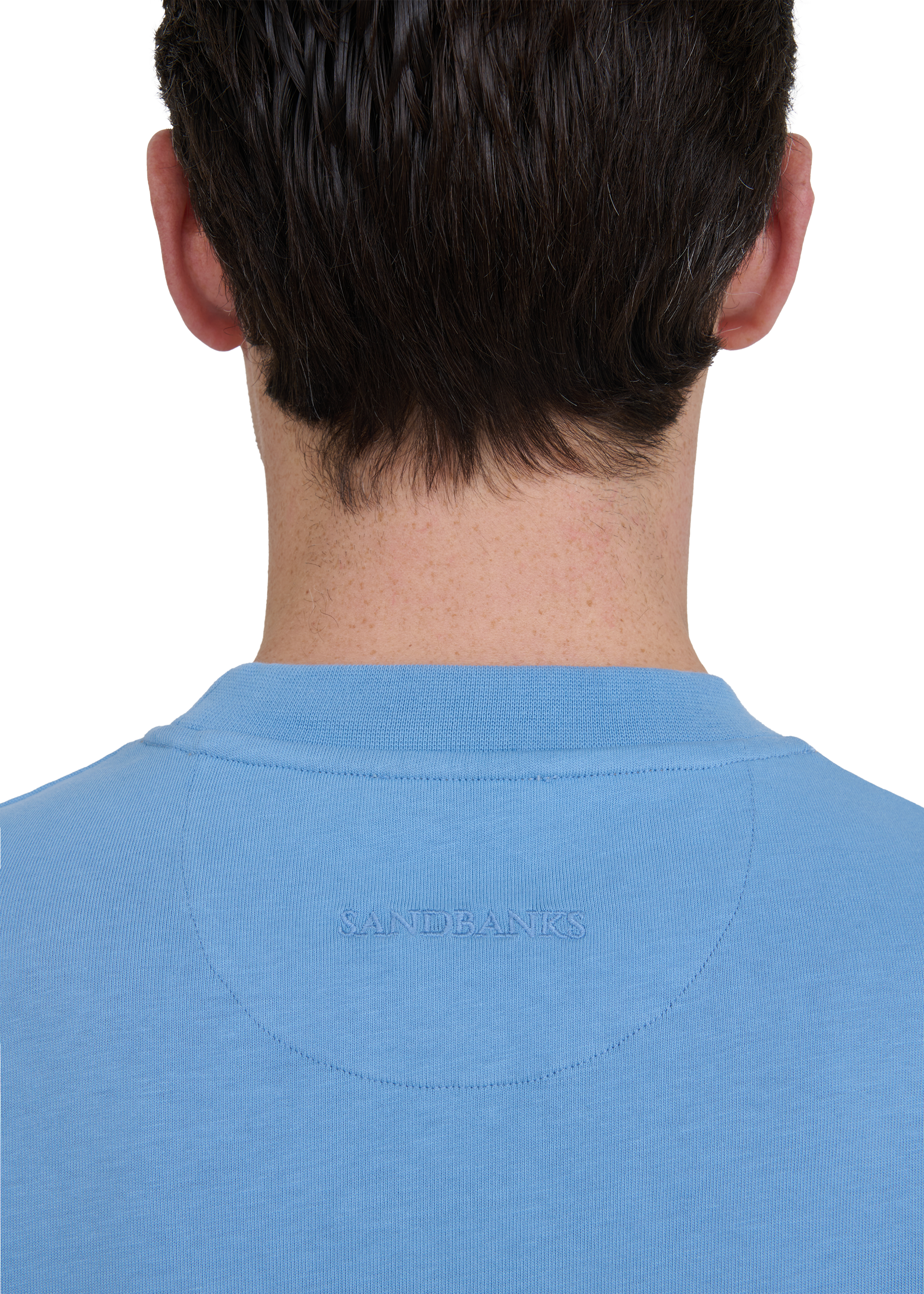 Sandbanks Double Jersey Collegiate T-Shirt - Dusty Blue