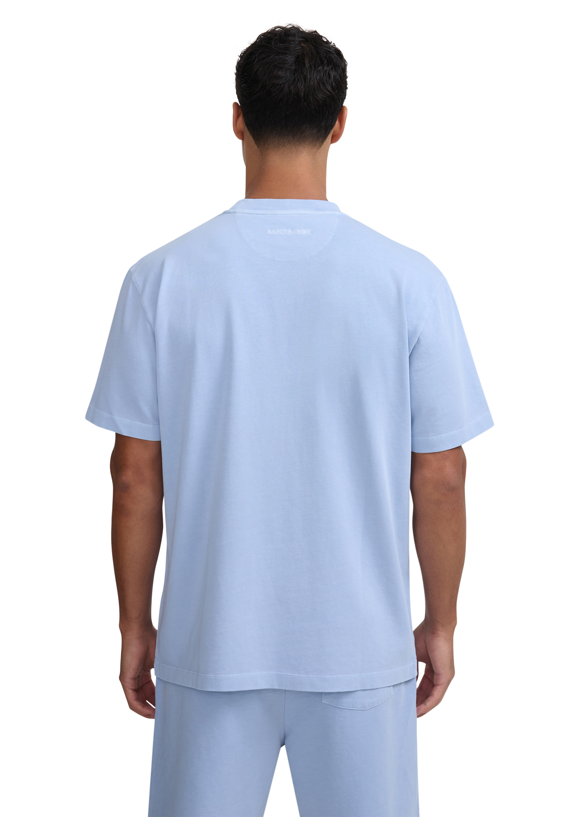 Sandbanks Mineral Wash T-Shirt - Dusty Blue