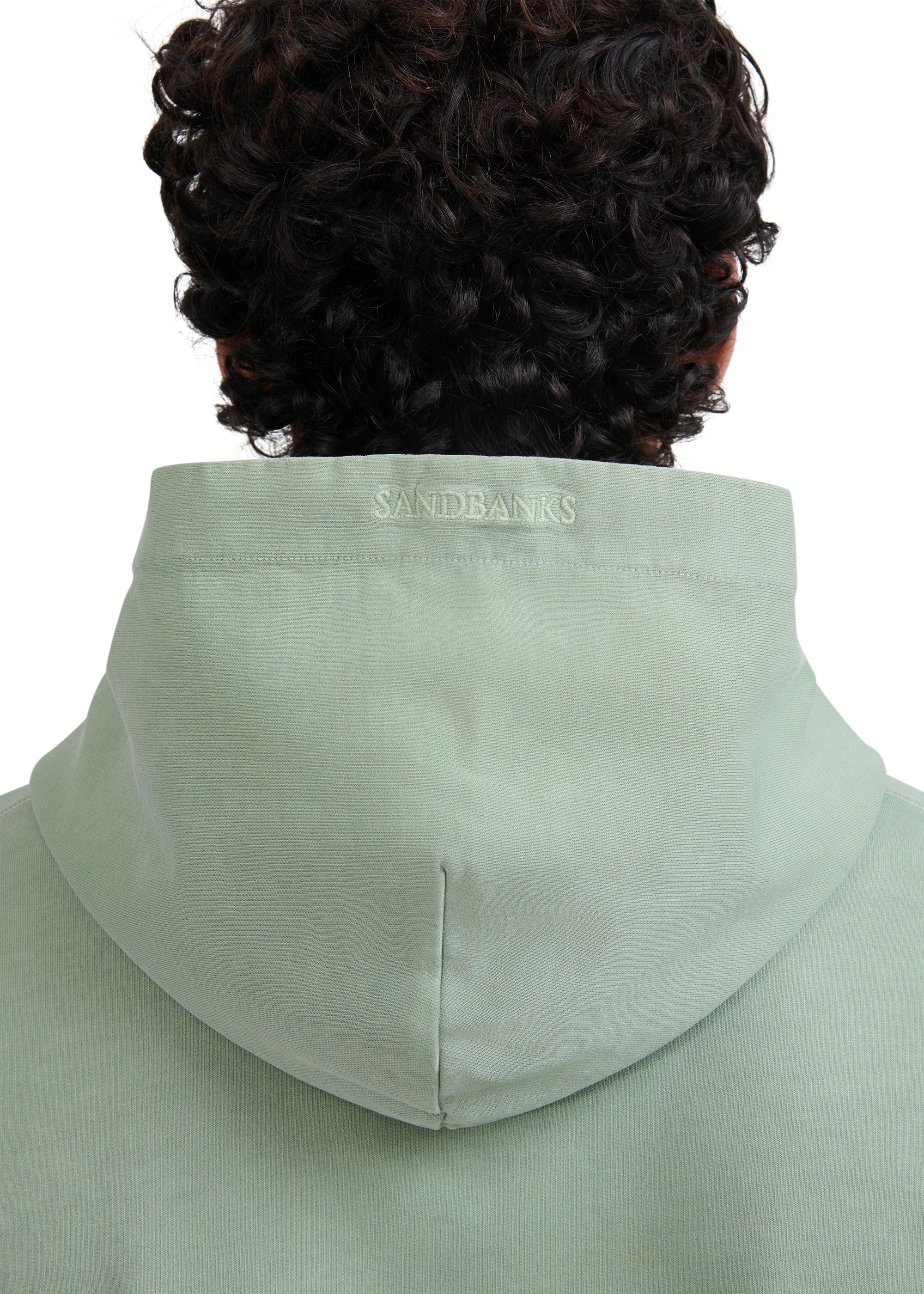 Sandbanks Mineral Wash Hoodie - Sage