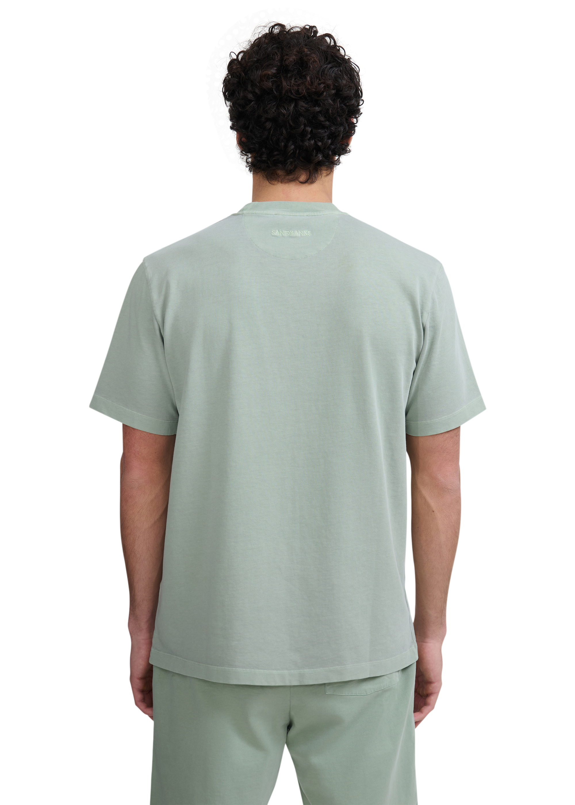 Sandbanks Mineral Wash T-Shirt - Sage