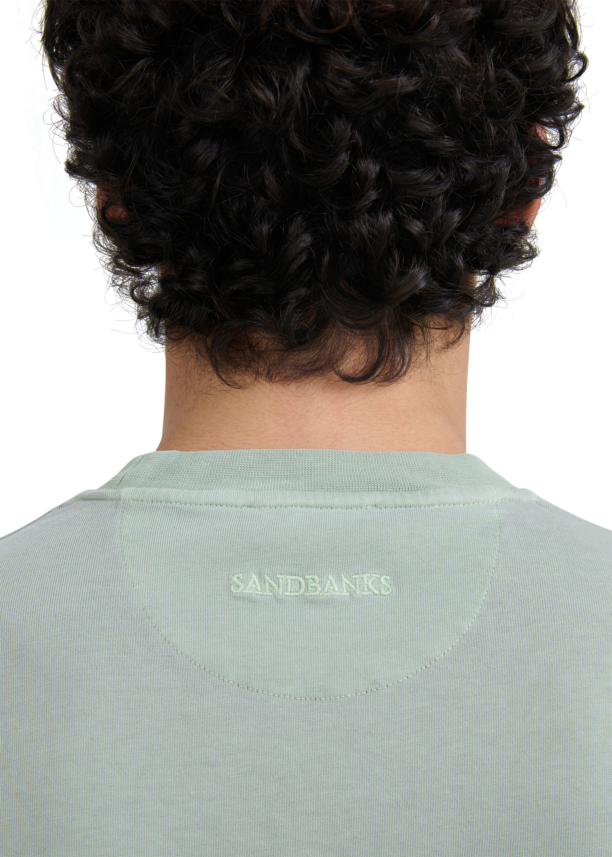 Sandbanks Mineral Wash T-Shirt - Sage