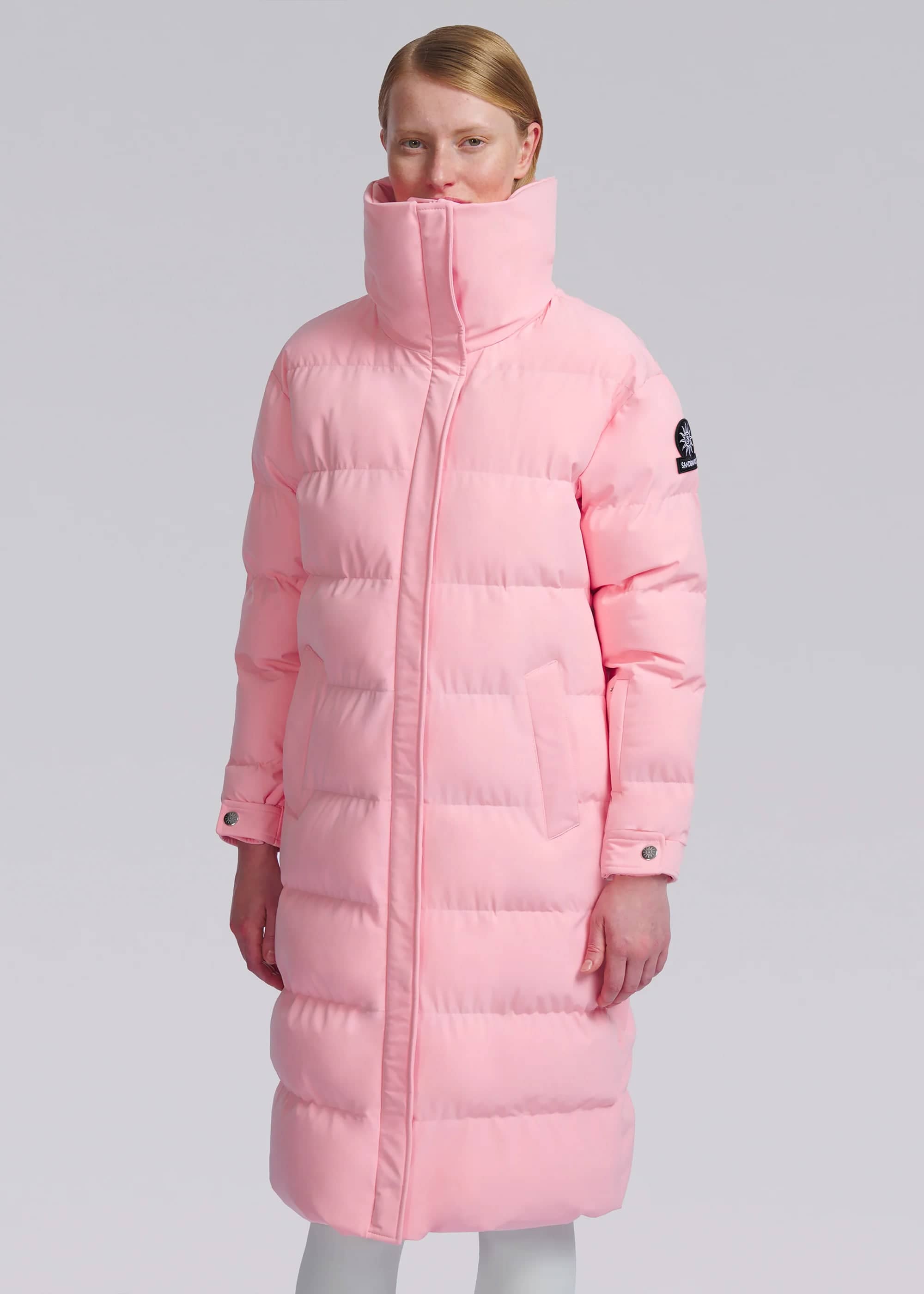 Hooded Jacket Oversized Pink Puffer Jacket Sandbanks Haven