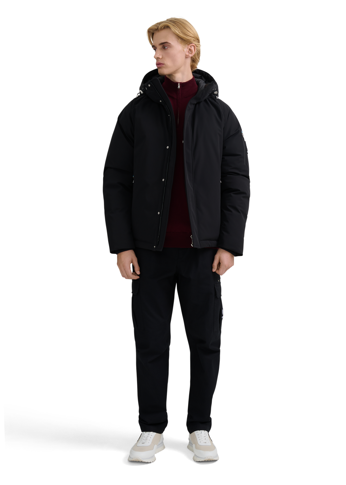 Aspen Raglan Sleeve Puffer - Black