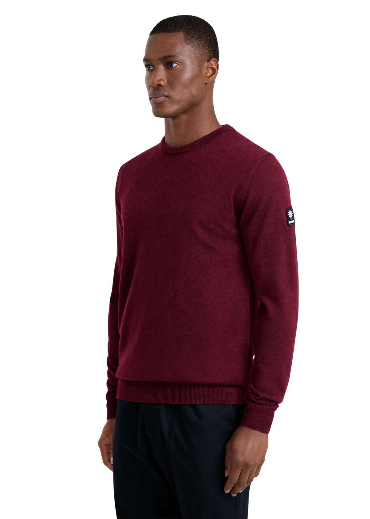 Sandbanks Merino Wool Crew Neck Jumper - Port