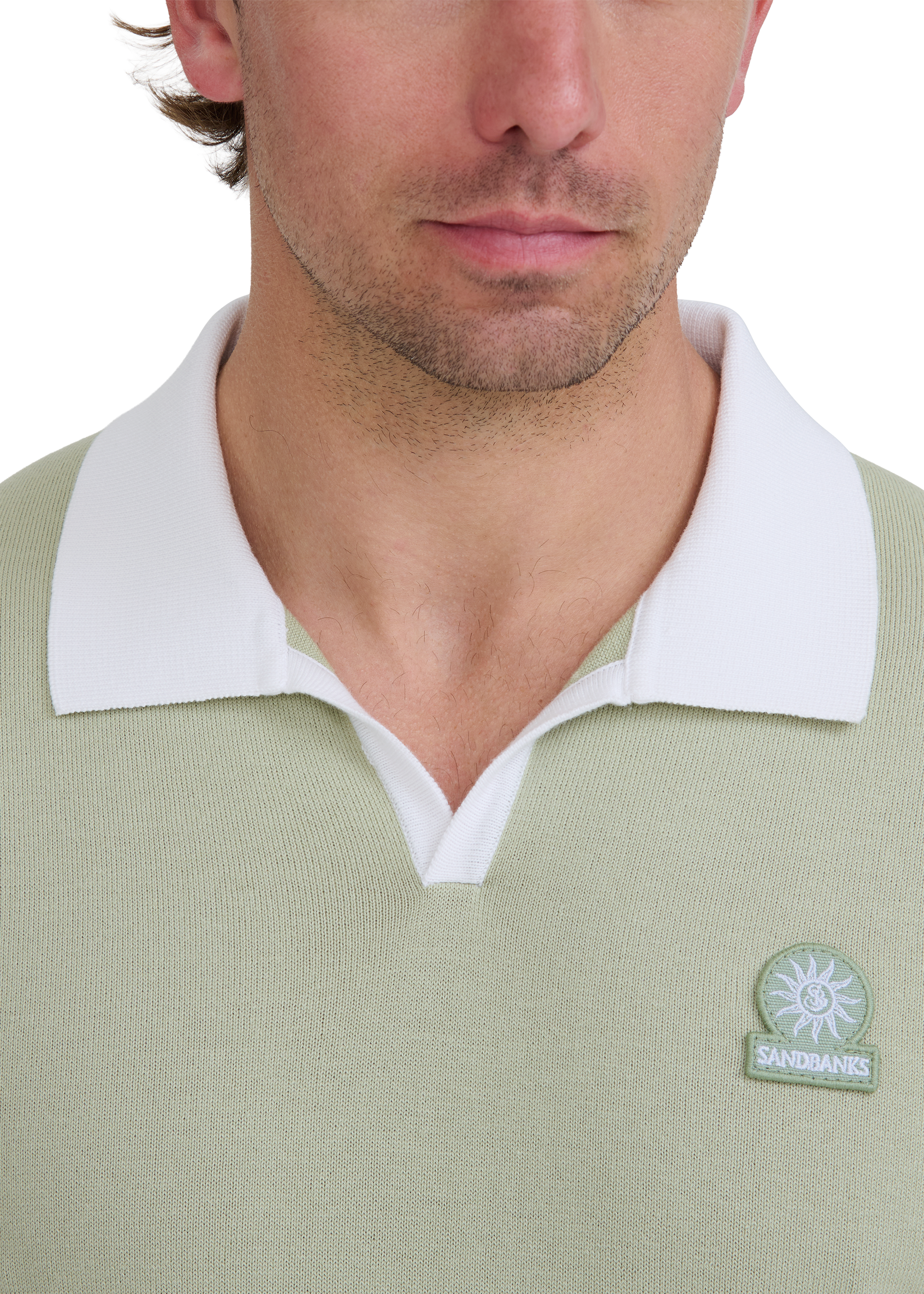Revere Collar Polo - Sage