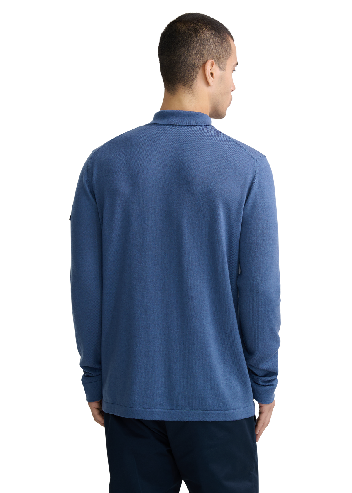 Sandbanks Merino Wool Zip Polo Shirt - Teal