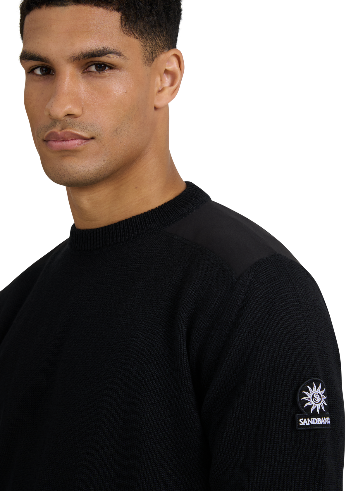 Sandbanks Tech Knitted Jumper - Black