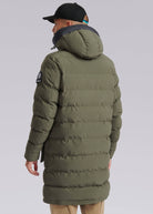 Sandbanks Branksome Long Puffer Jacket - Khaki - Sandbanks