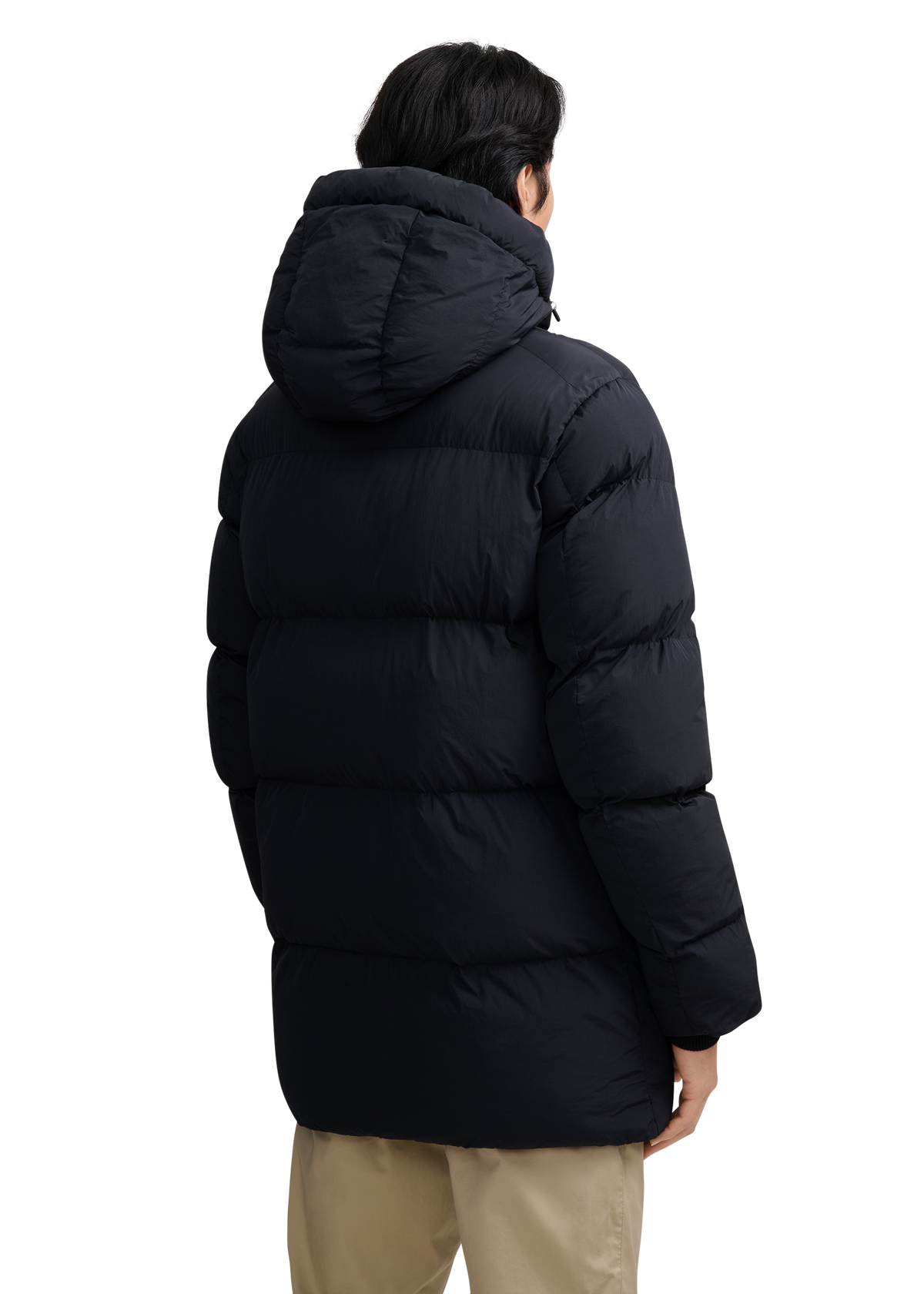 Valon Mid-Length Down Jacket - Black