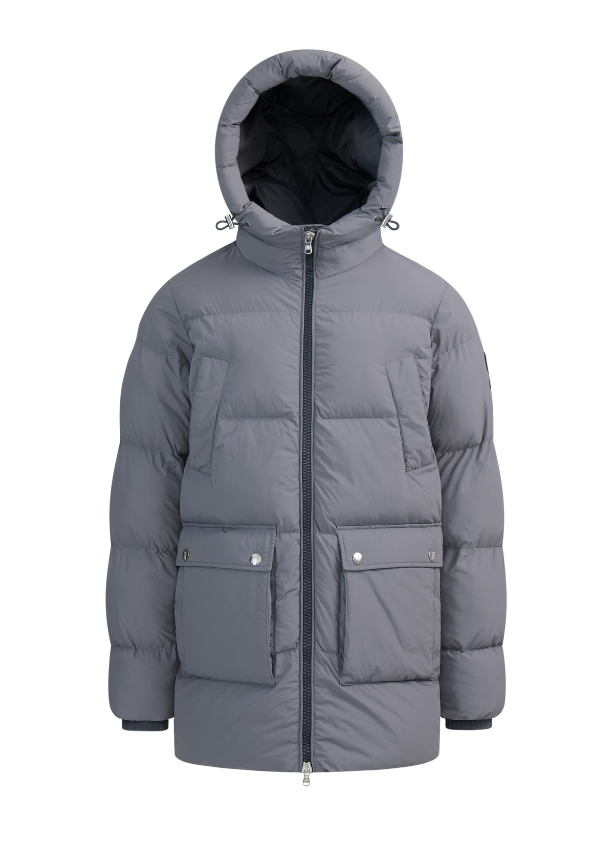 Valon Mid-Length Down Jacket - Charcoal
