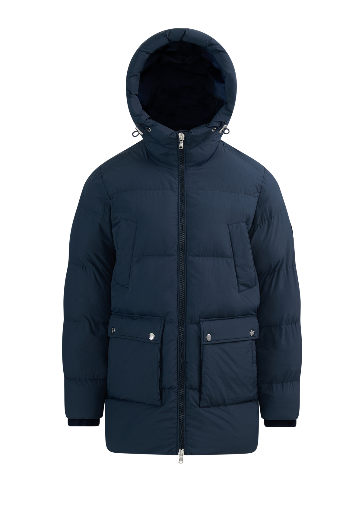 Valon Mid-Length Down Jacket - Navy