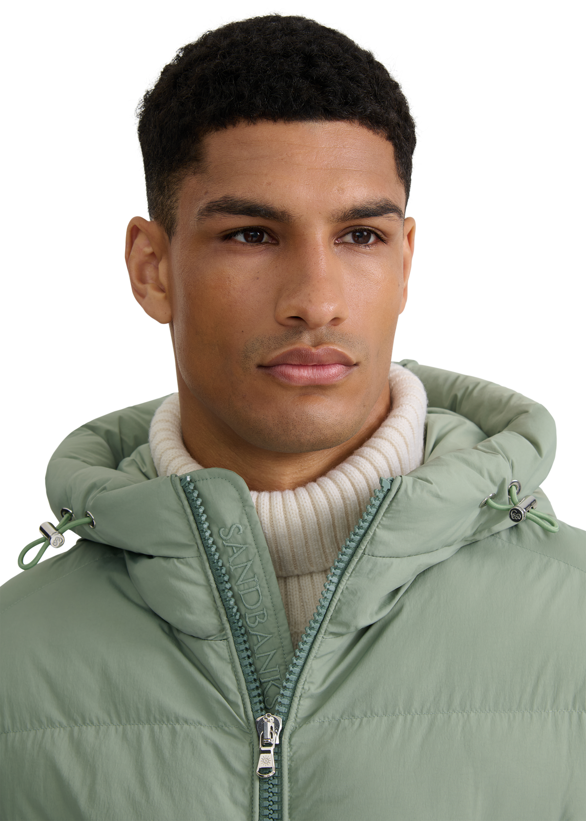 Valon Mid-Length Down Jacket - Sage