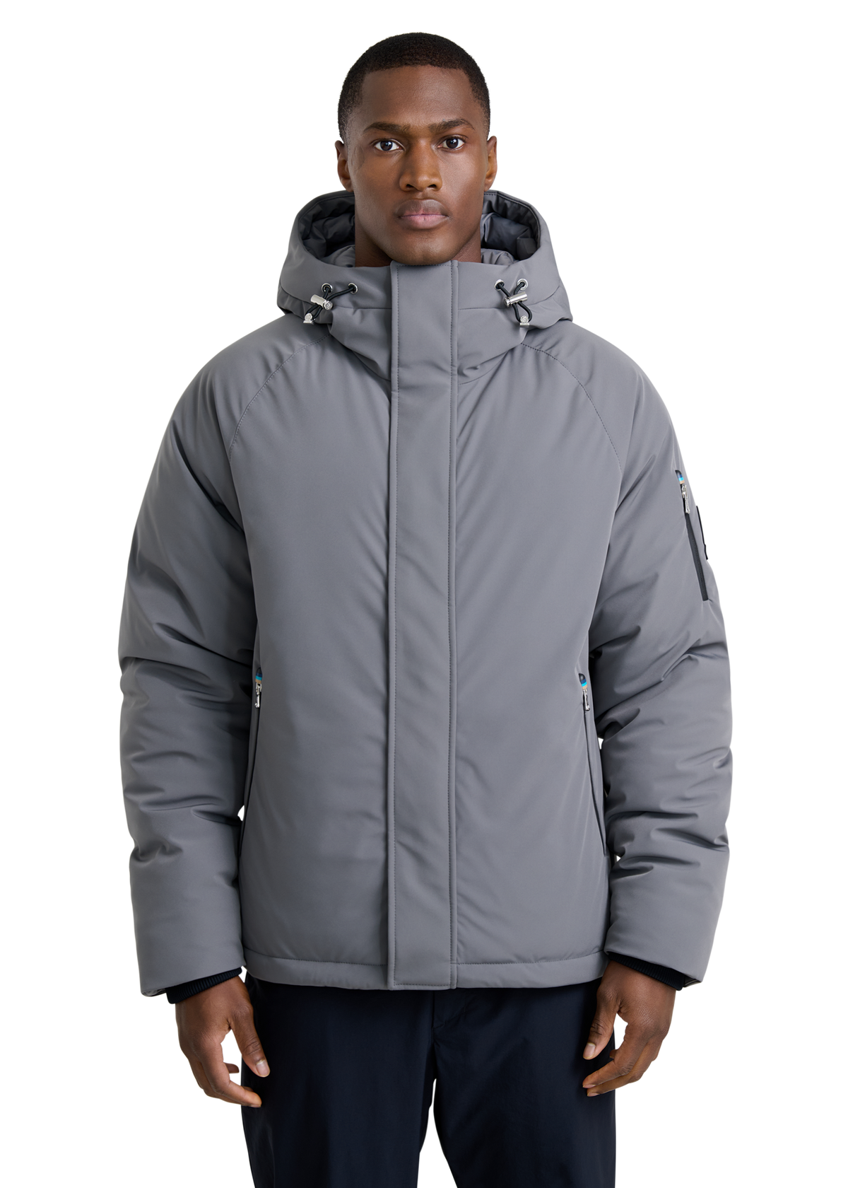 Aspen Raglan Sleeve Puffer - Charcoal