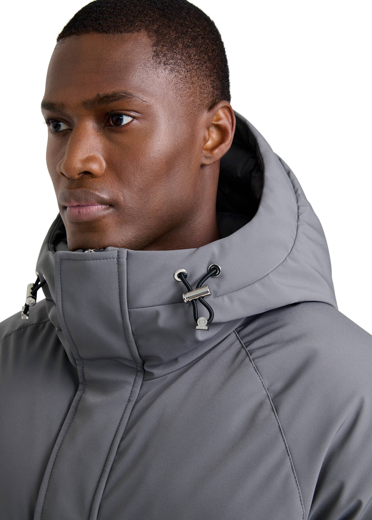 Aspen Raglan Sleeve Puffer - Charcoal