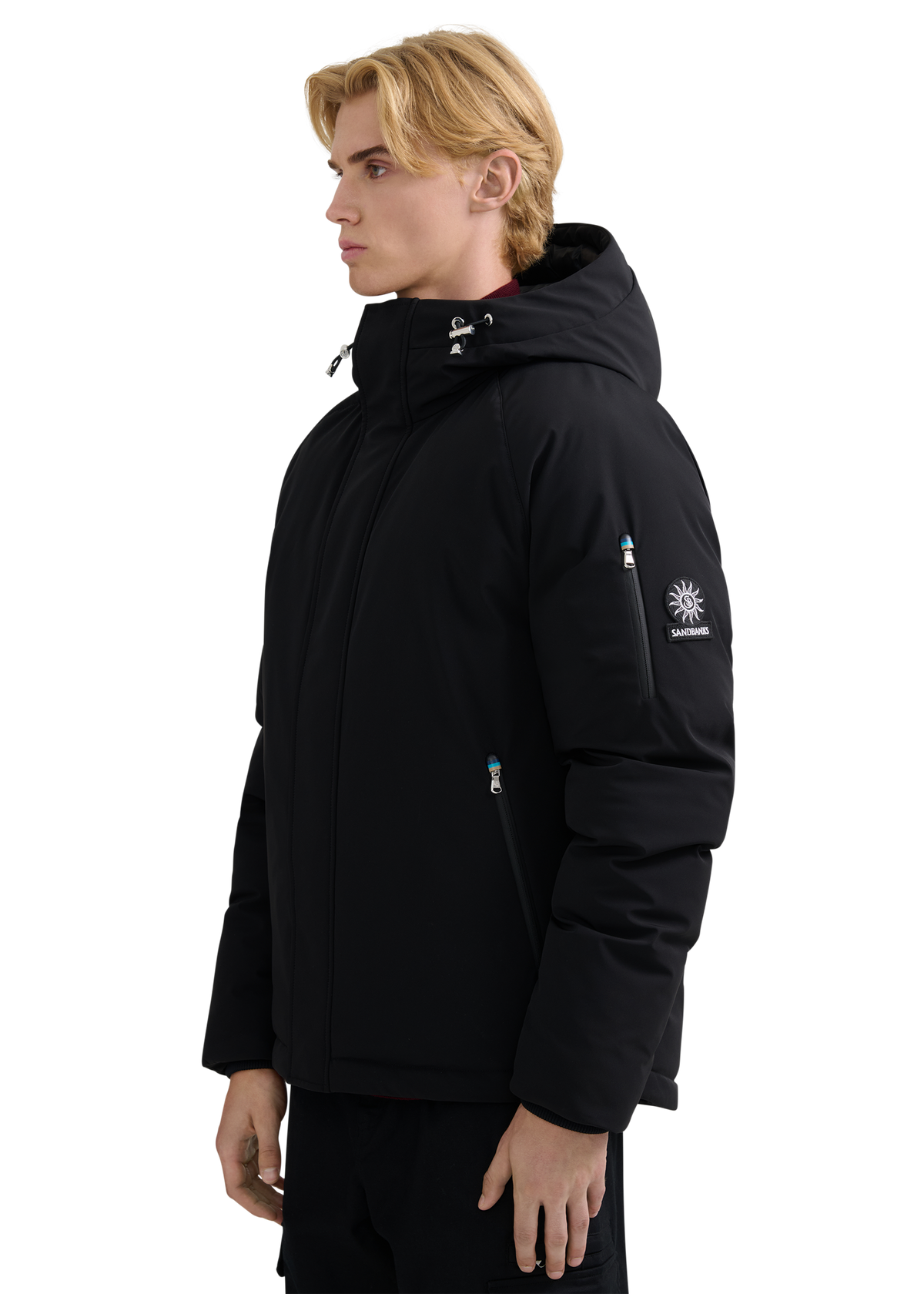 Aspen Raglan Sleeve Puffer - Black