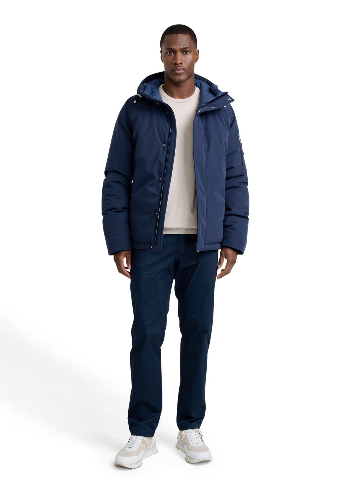 Aspen Raglan Sleeve Puffer - Navy