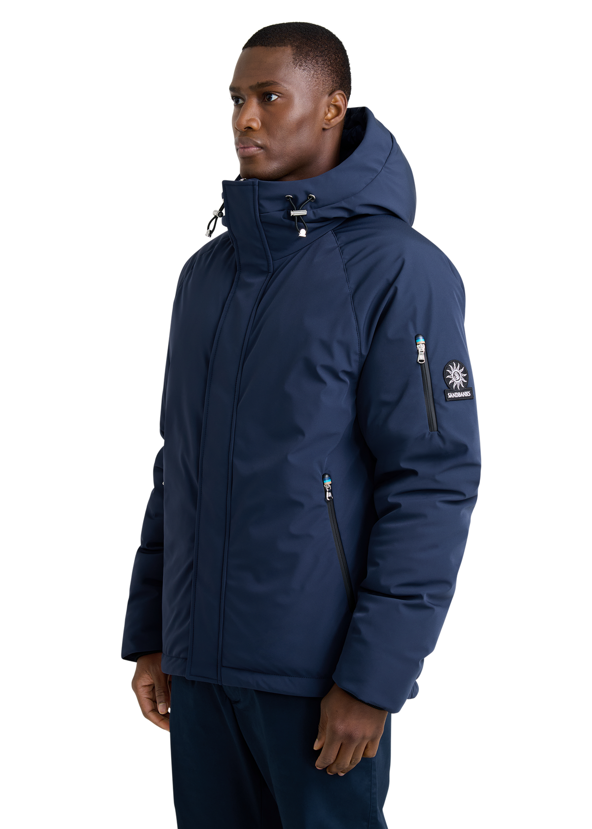 Aspen Raglan Sleeve Puffer - Navy