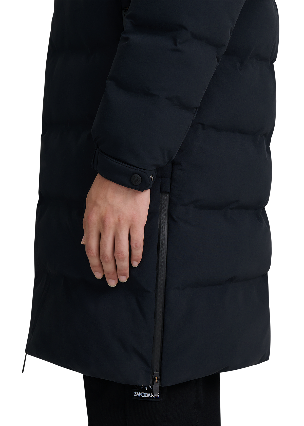 Atlas Longline Waterproof Puffer Jacket - Black