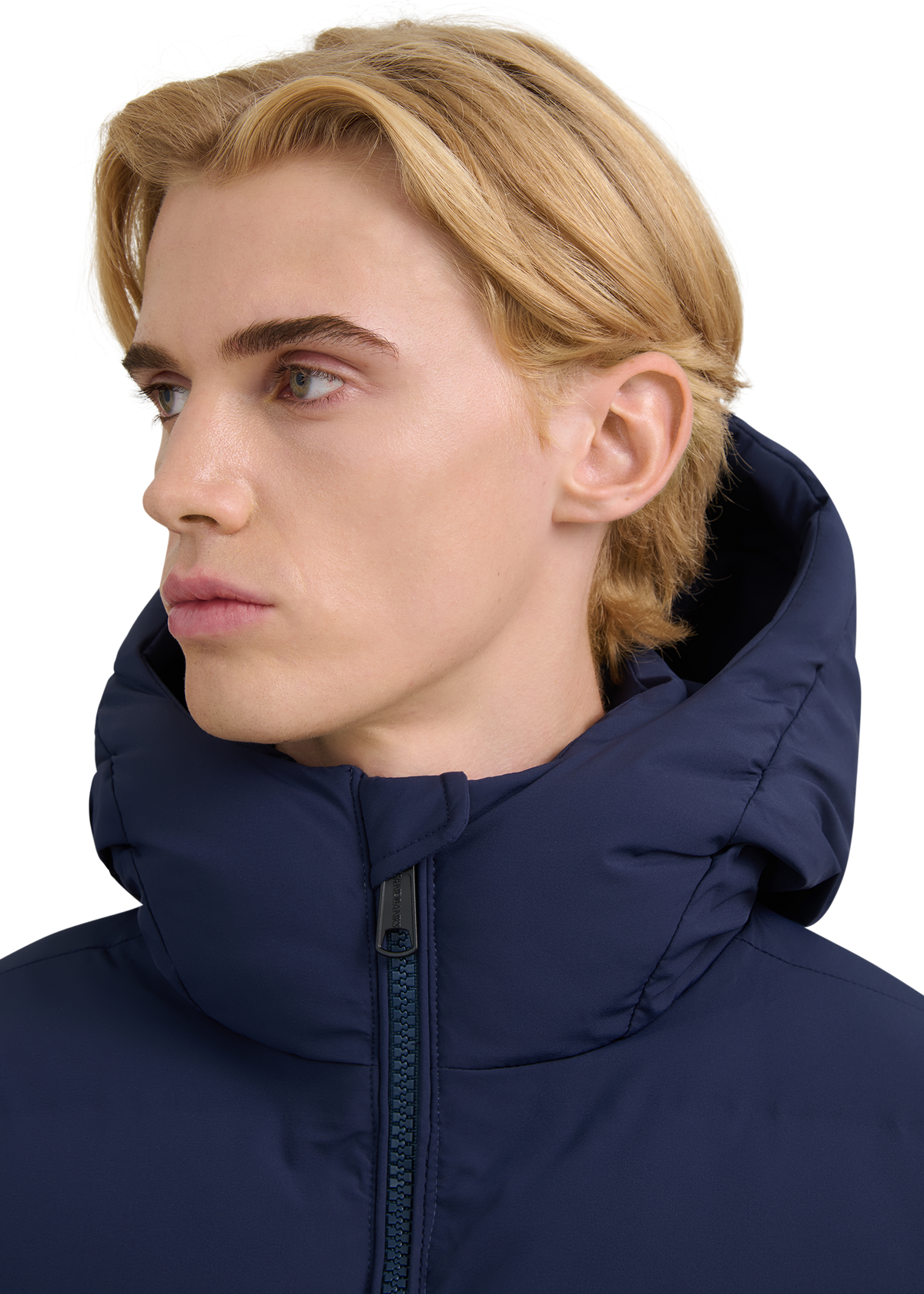 Atlas Longline Waterproof Puffer Jacket - Navy
