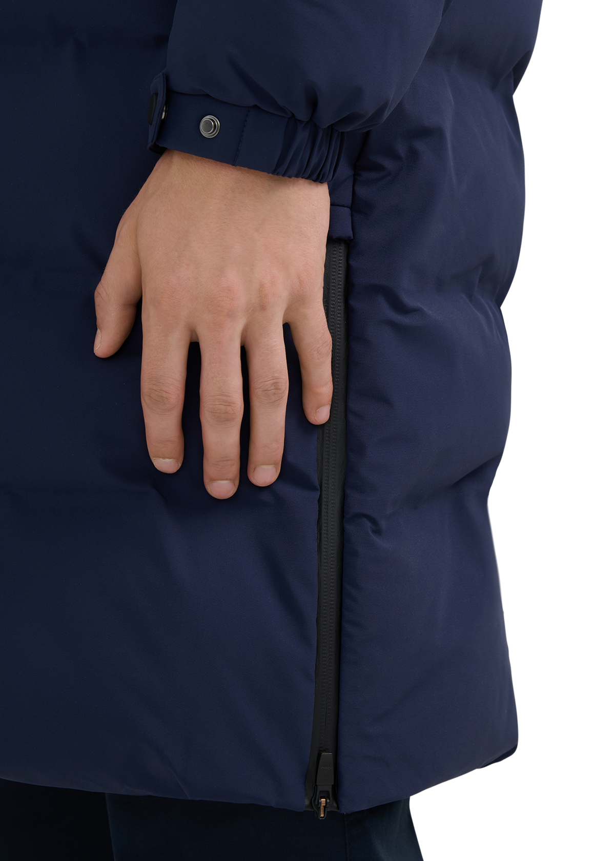 Atlas Longline Waterproof Puffer Jacket - Navy