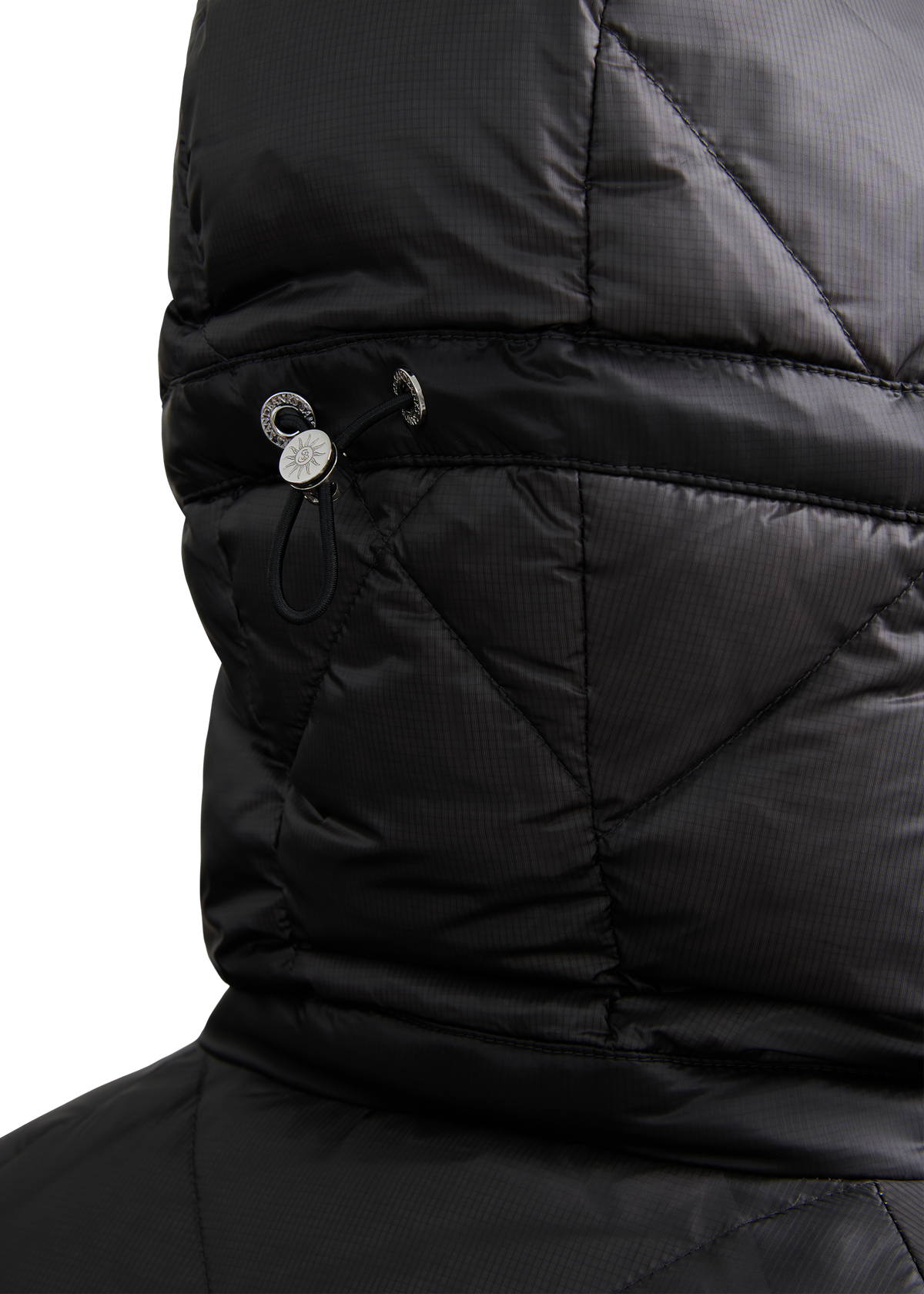 Diamond Quilted Down Jacket - Anthracite