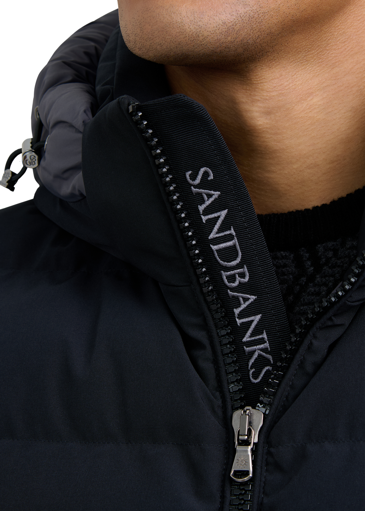 Sandbanks Banks Puffer Jacket - Black