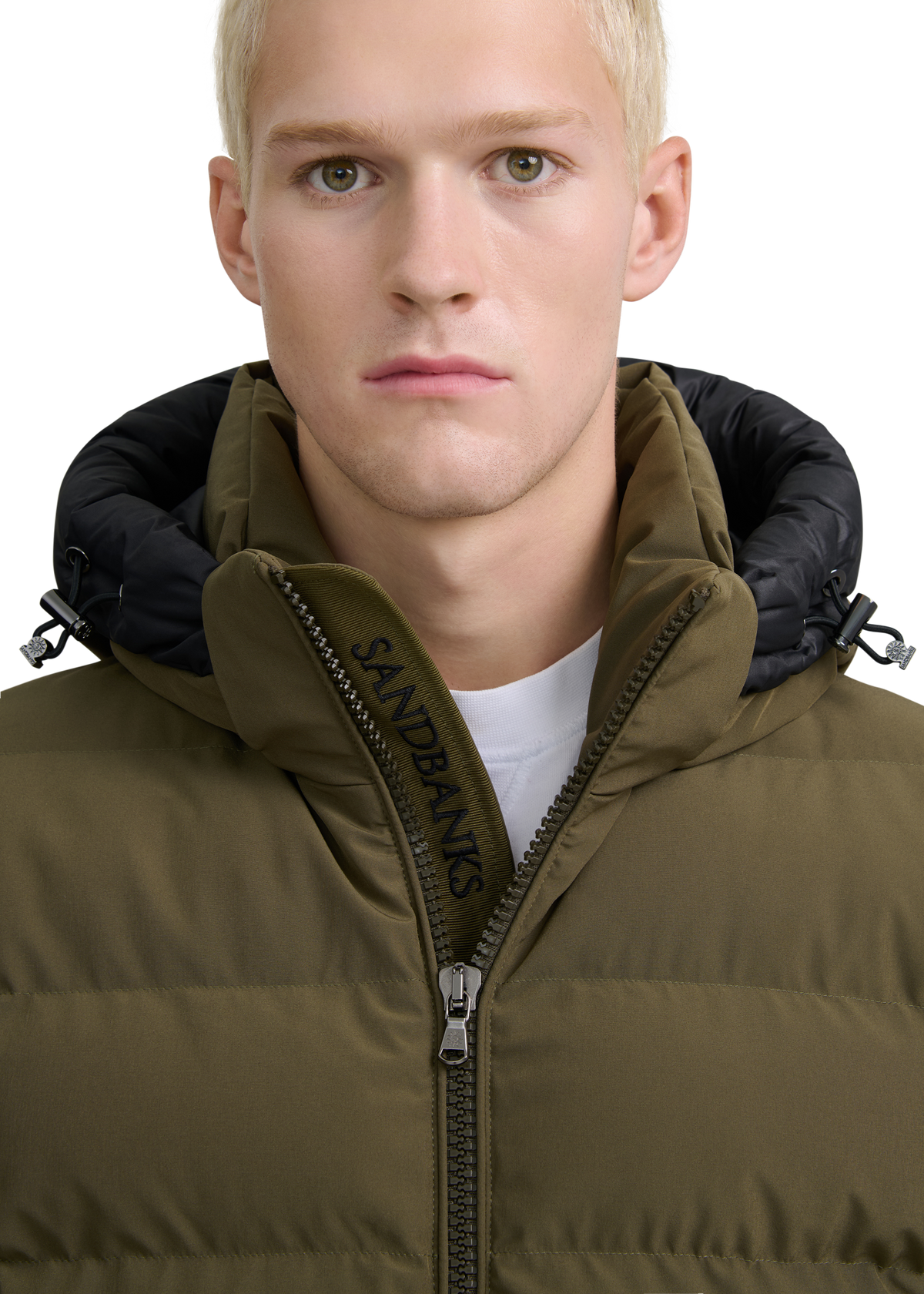 Sandbanks Banks Puffer Jacket - Olive