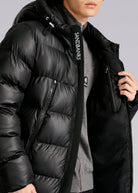 Sandbanks Ravine Mid Puffer Jacket - Black - Sandbanks