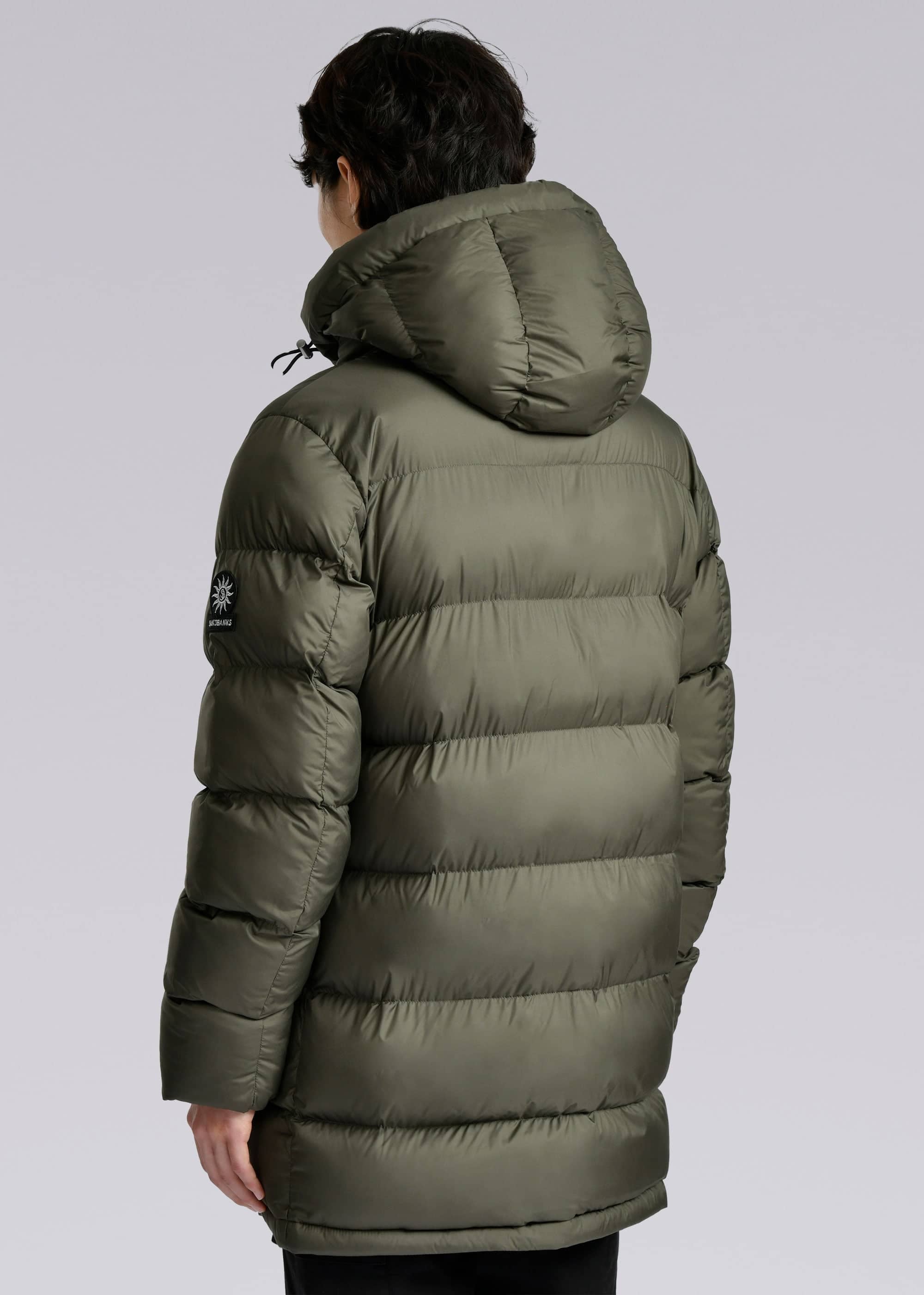 Sandbanks Ravine Mid Puffer Jacket - Khaki - Sandbanks