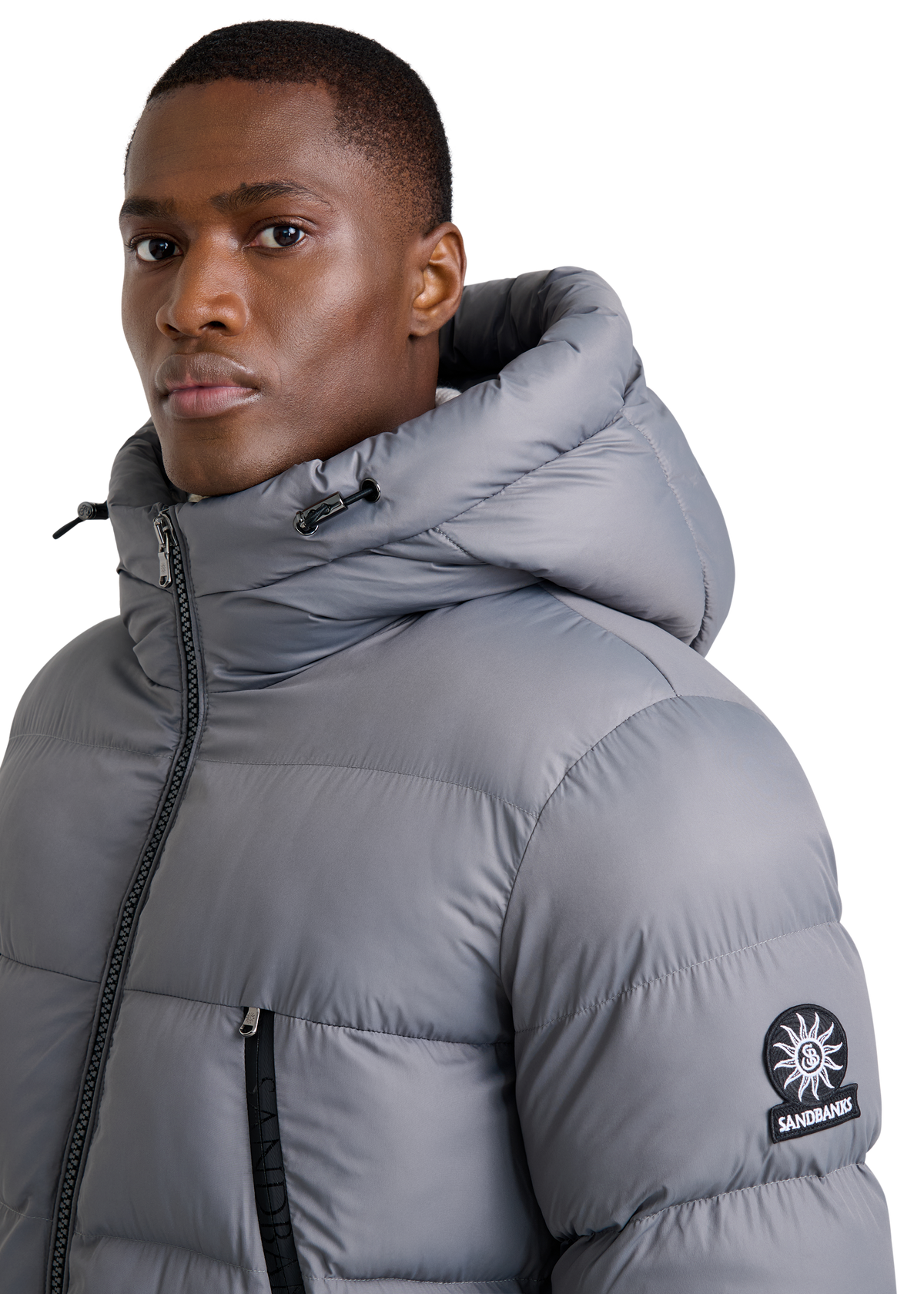 Sandbanks Ravine Mid Puffer Jacket - Charcoal