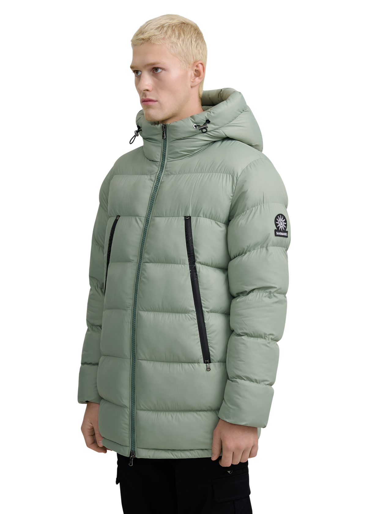 Sandbanks Ravine Mid Puffer Jacket - Sage