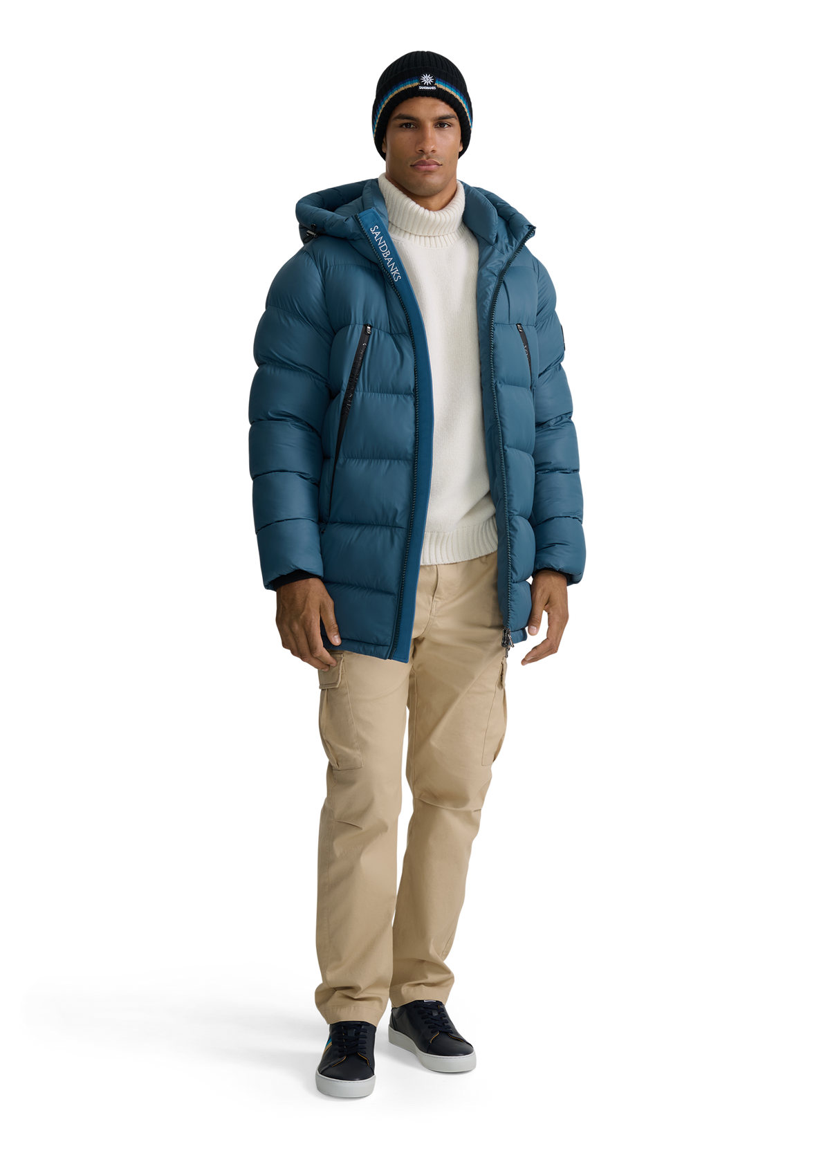 Sandbanks Ravine Mid Puffer Jacket - Teal