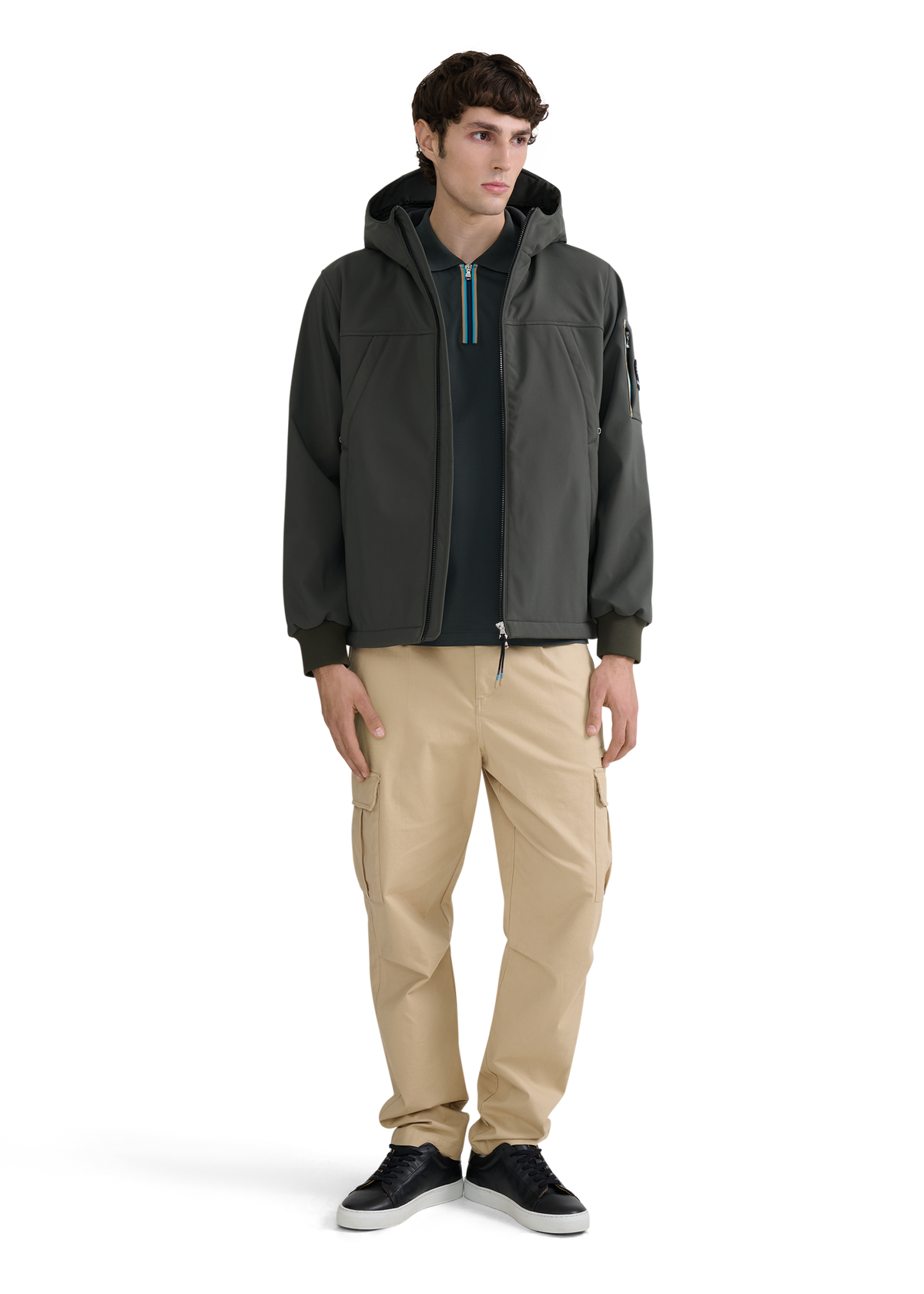 Niton Softshell Hooded Jacket - Olive