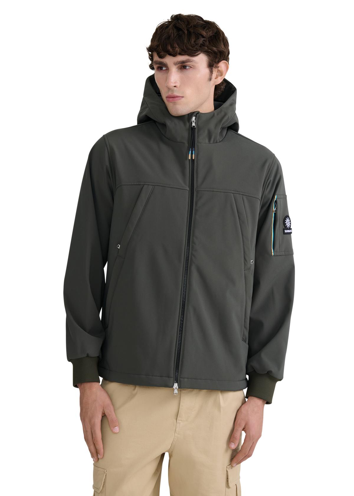 Niton Softshell Hooded Jacket - Olive