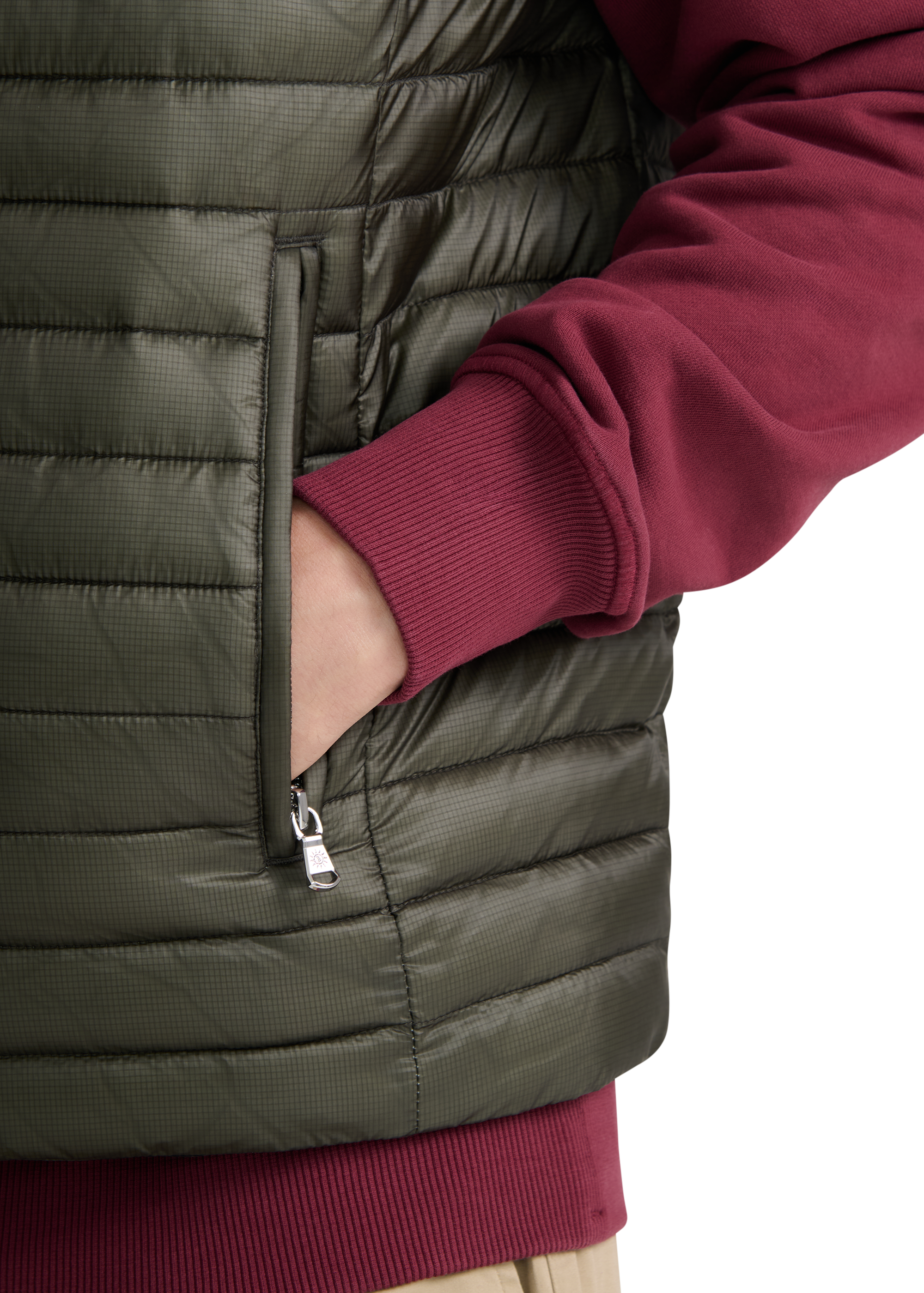 Sandbanks Ripstop Micro Puffer Gilet - Olive