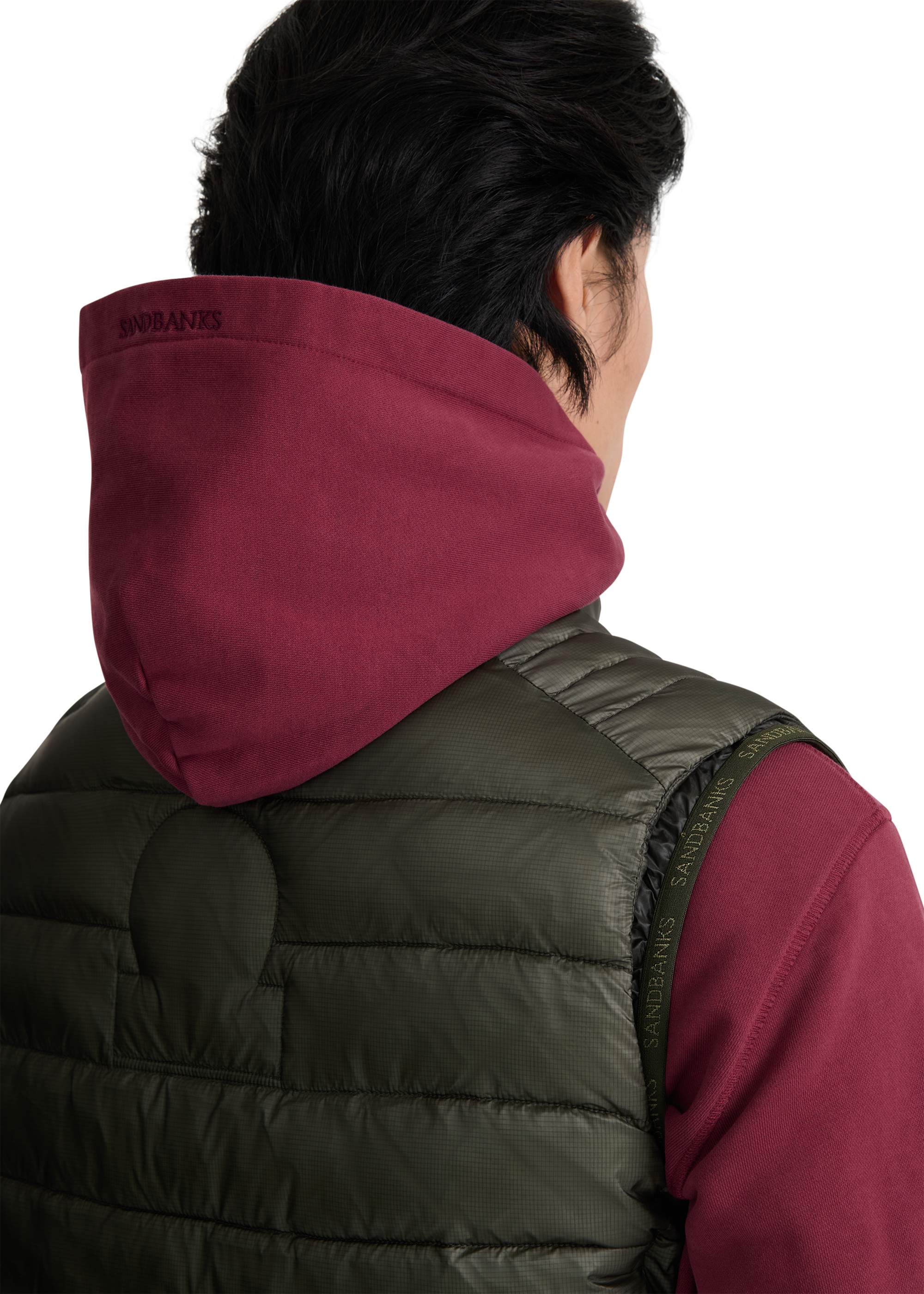 Sandbanks Ripstop Micro Puffer Gilet - Olive