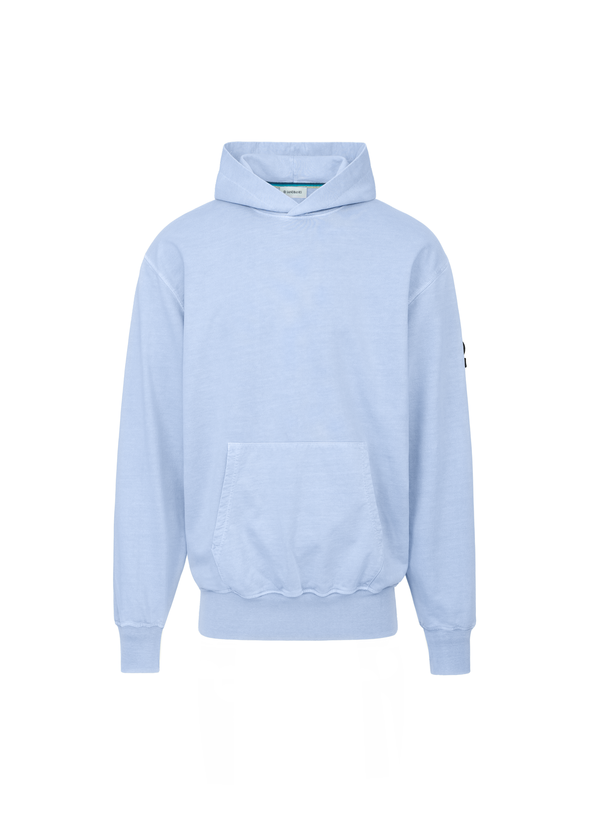 Sandbanks Mineral Wash Hoodie - Dusty Blue