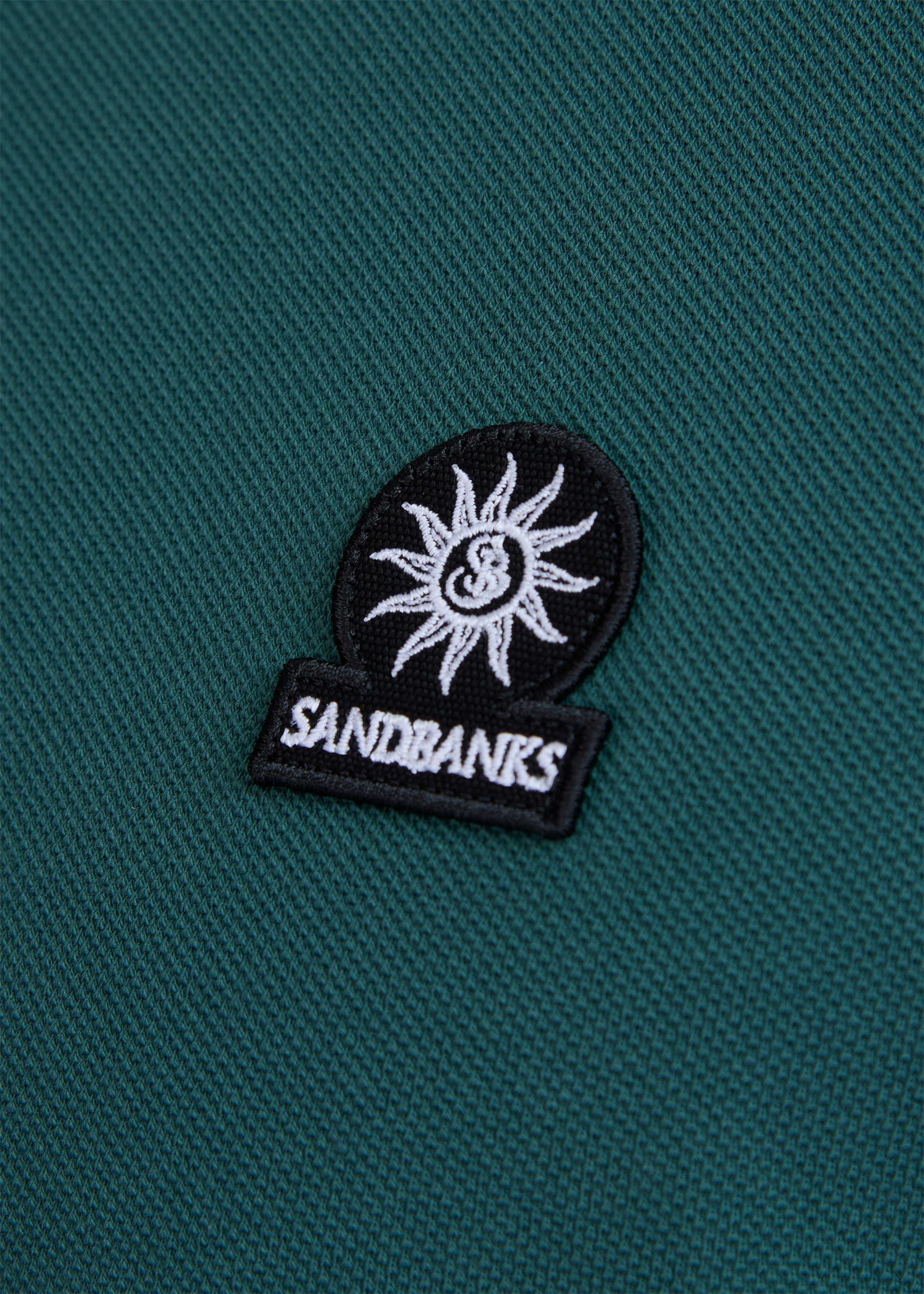 Sandbanks Badge Logo Polo Shirt - Emerald Green