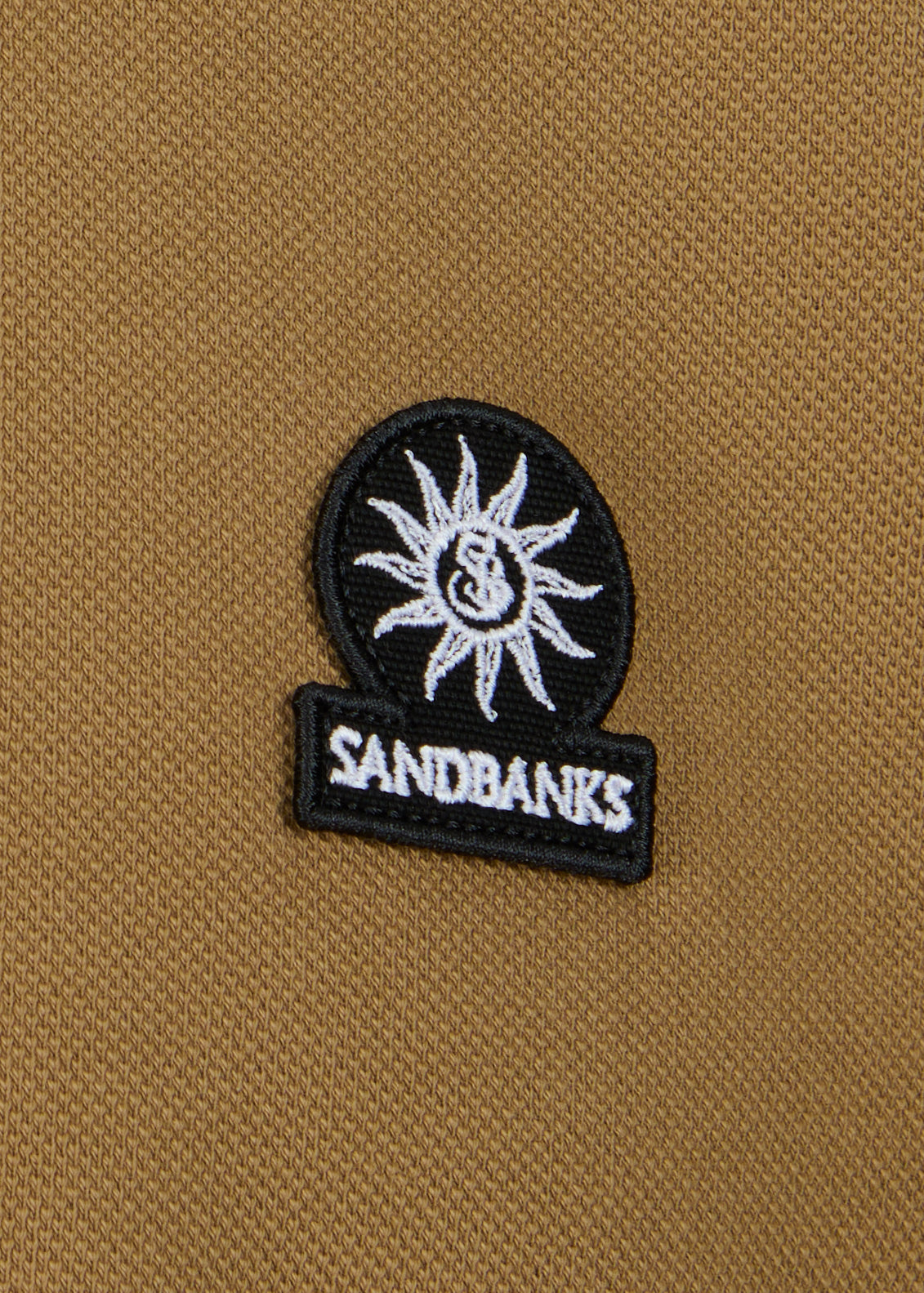 Sandbanks Badge Logo Polo Shirt - Light Brown