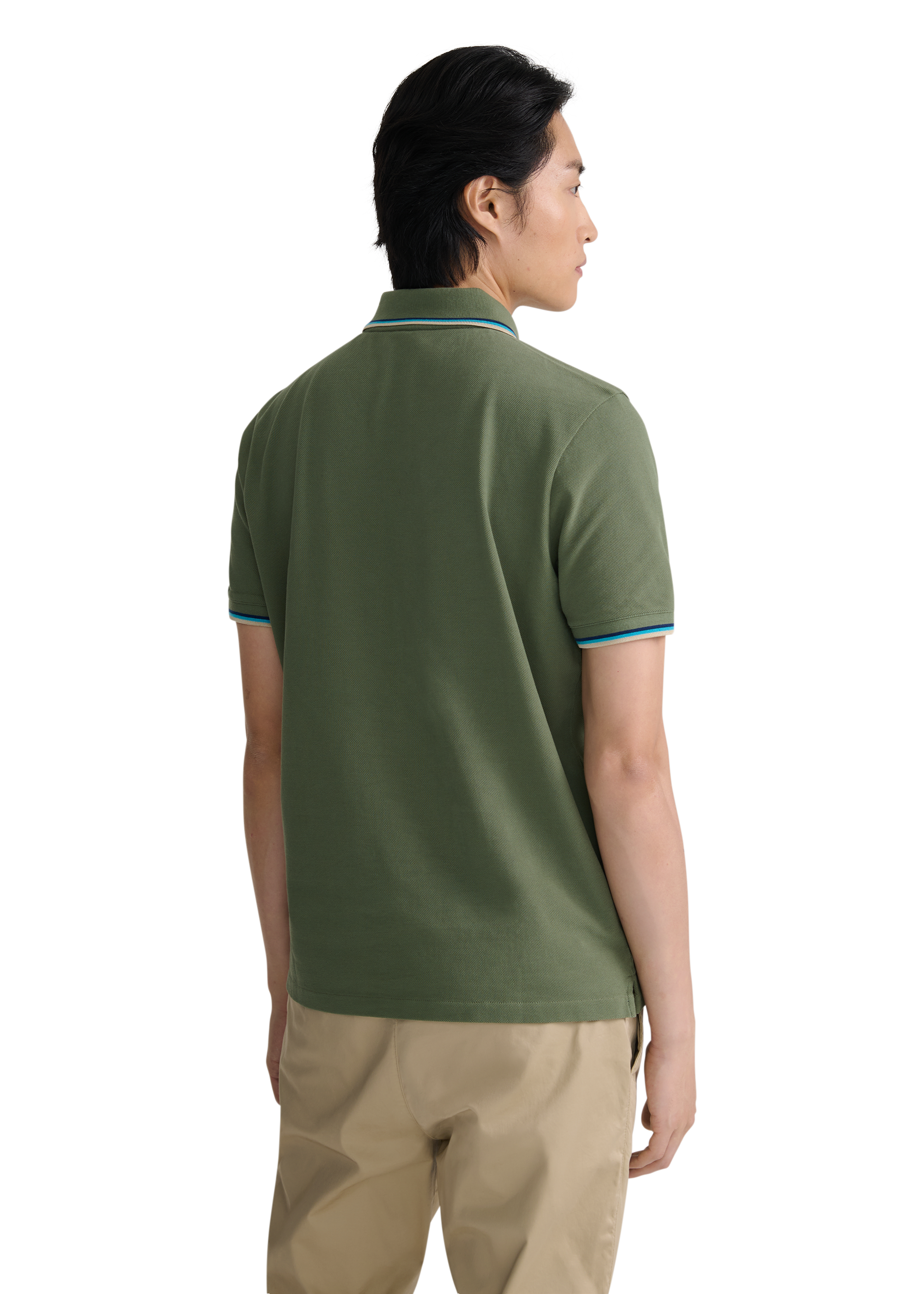 Sandbanks Badge Logo Polo Shirt - Olive