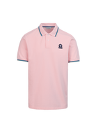 Sandbanks Badge Logo Polo Shirt - Crystal Rose - Sandbanks