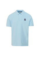 Sandbanks Badge Logo Pique Polo Shirt - Crystal Blue