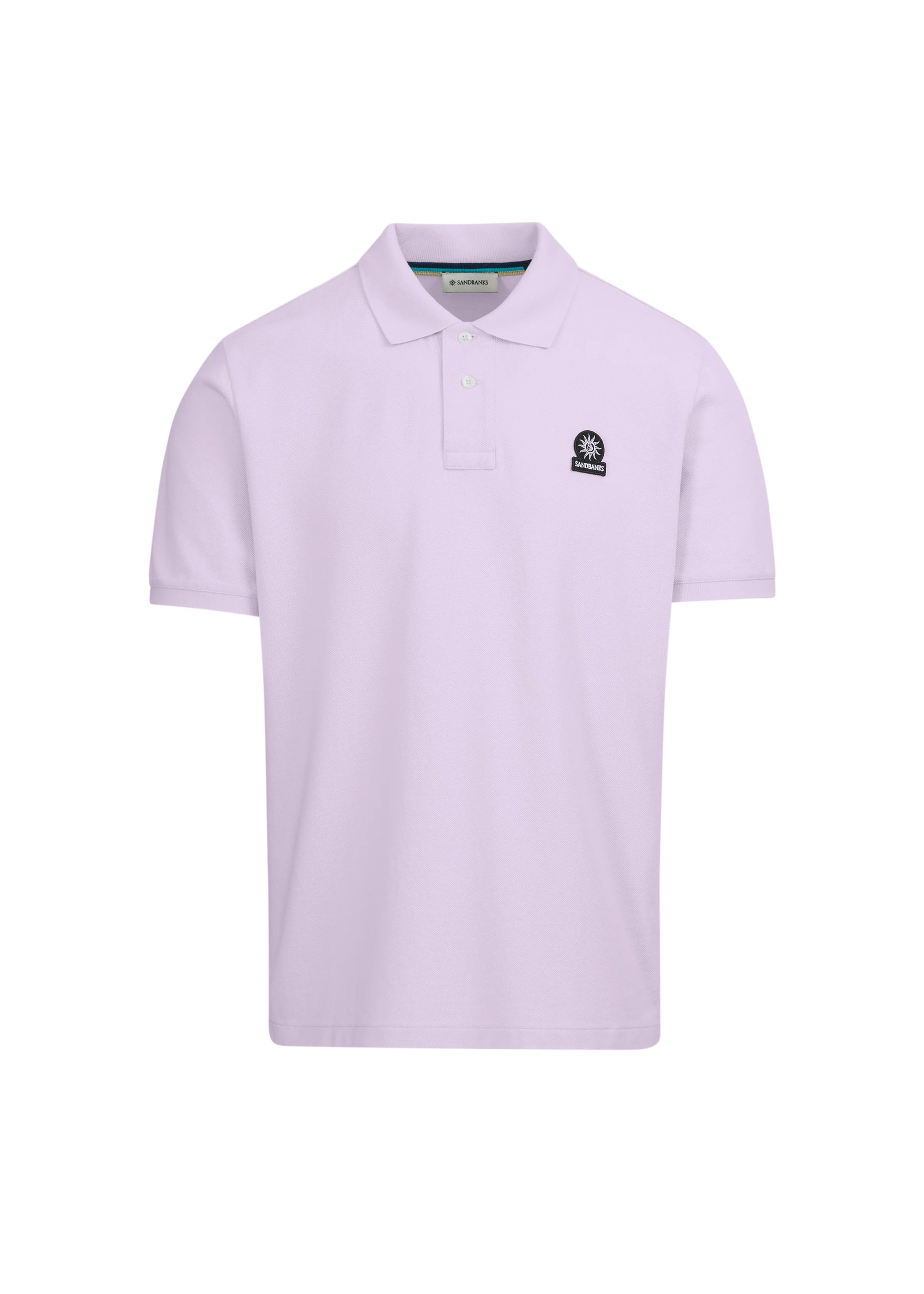 Sandbanks Badge Logo Pique Polo Shirt - Lilac